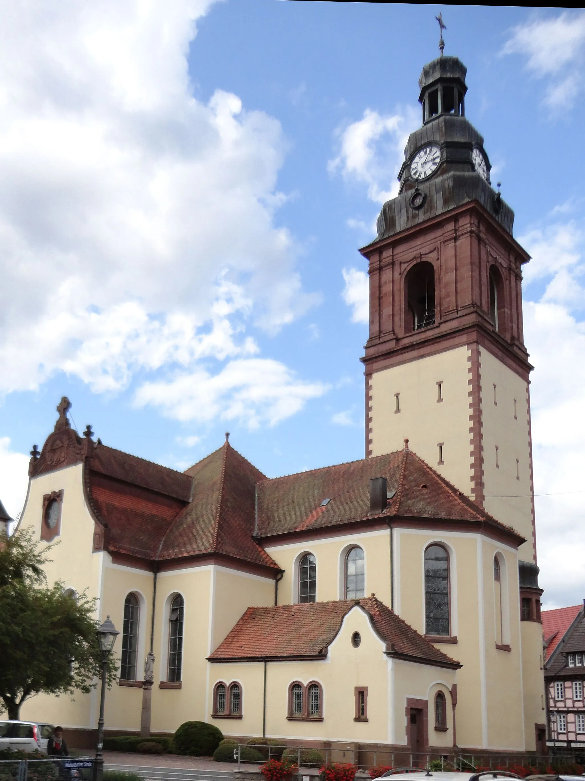 Photo showing: Pfarrkirche St. Arbogast in Haslach im Kinzigtal.