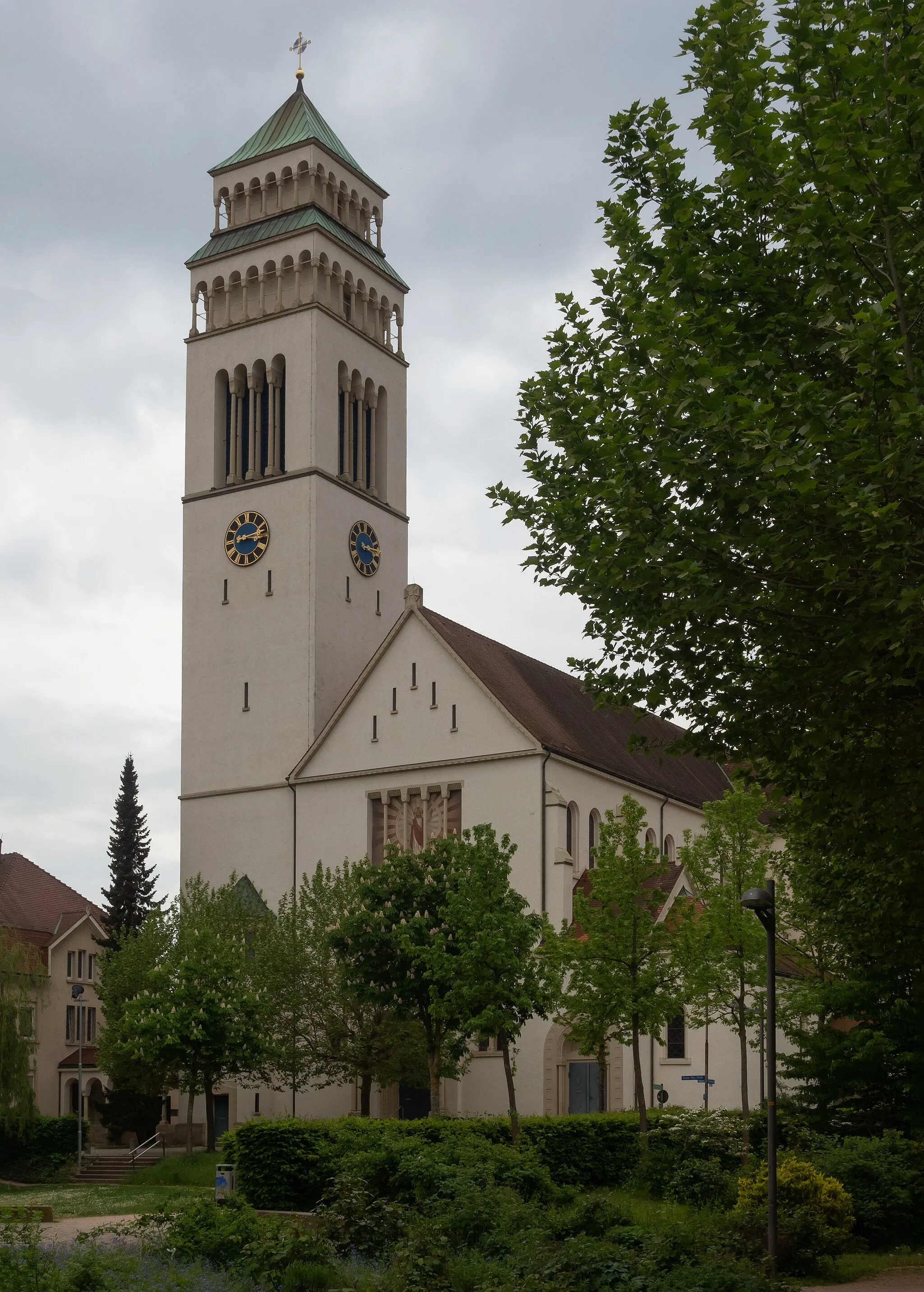 Photo showing: Kehl, church: Sankt-Nepomukkirche