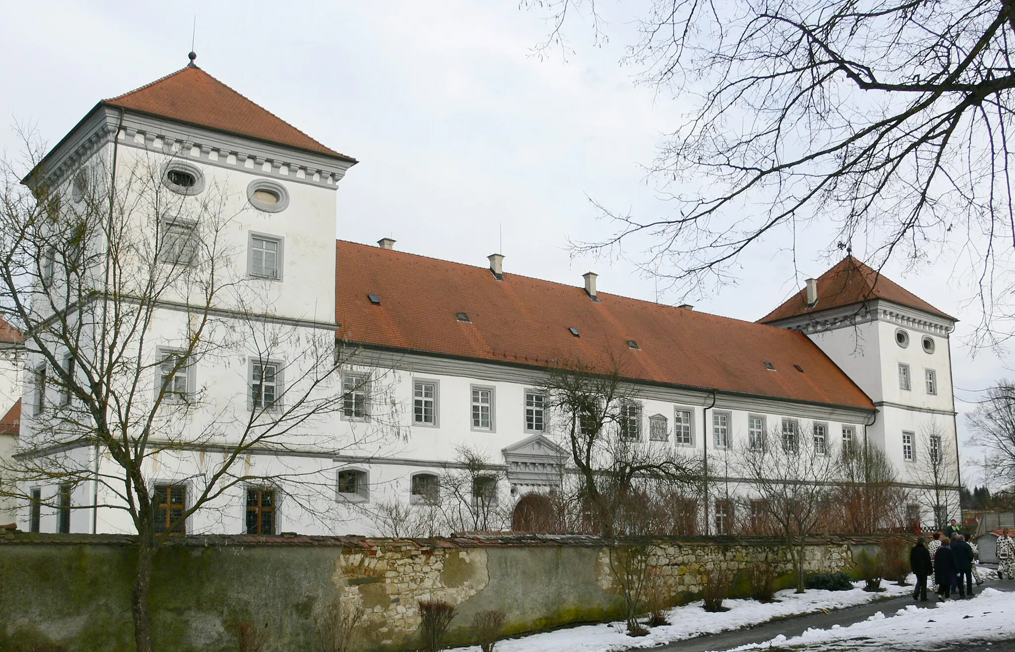 Photo showing: Meßkirch, Germany: Schloss, Westflügel (Parkflügel), Parkseite
