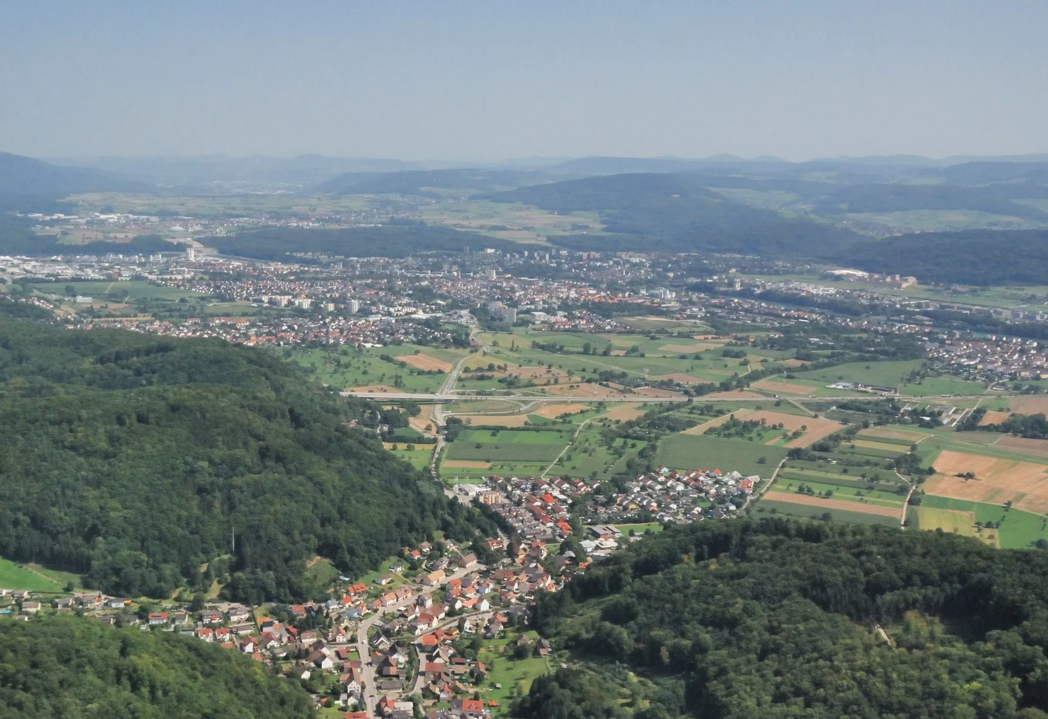 Photo showing: aerial view of Rheinfelden