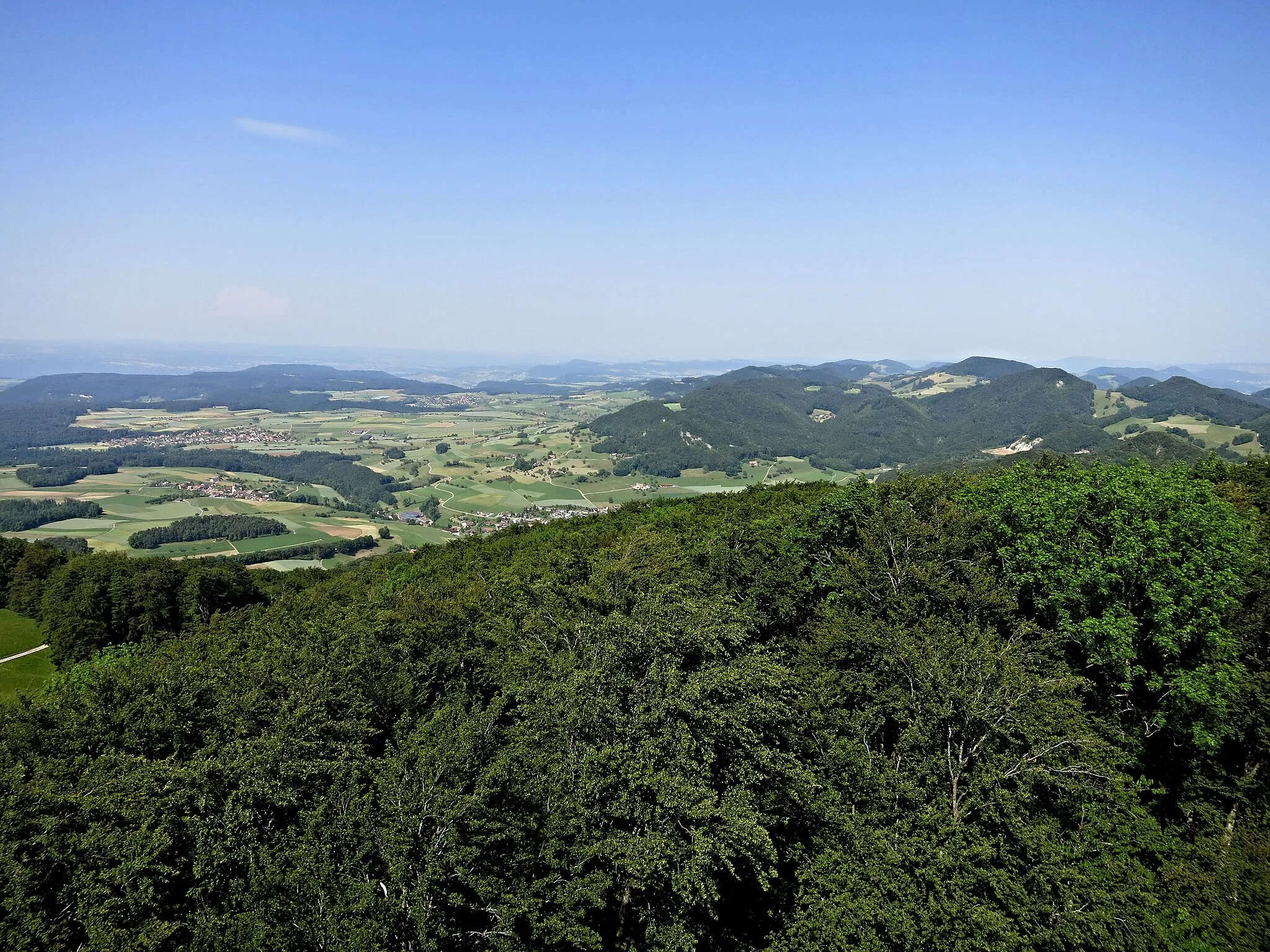 Photo showing: Aussicht vom Wisenbergturm Richtung Nord Osten