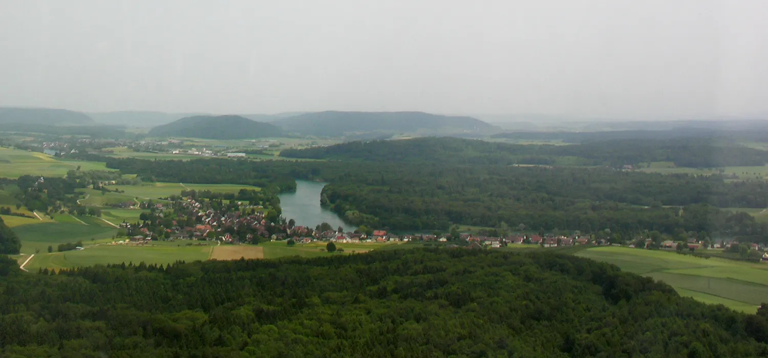 Photo showing: Switzerland, Canton of Schaffhausen,

Büsingen from overhead Schaffhausen