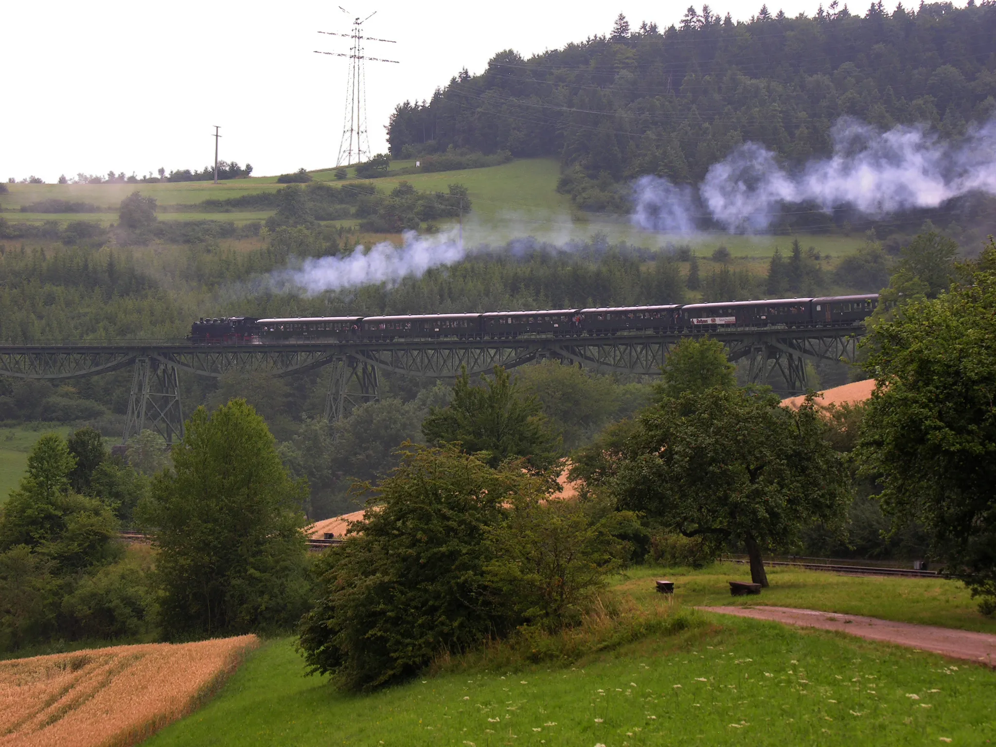 Photo showing: Germany, Baden-Württemberg,  Sauschwänzlebahn, the museum railway between Blumberg and Weizen