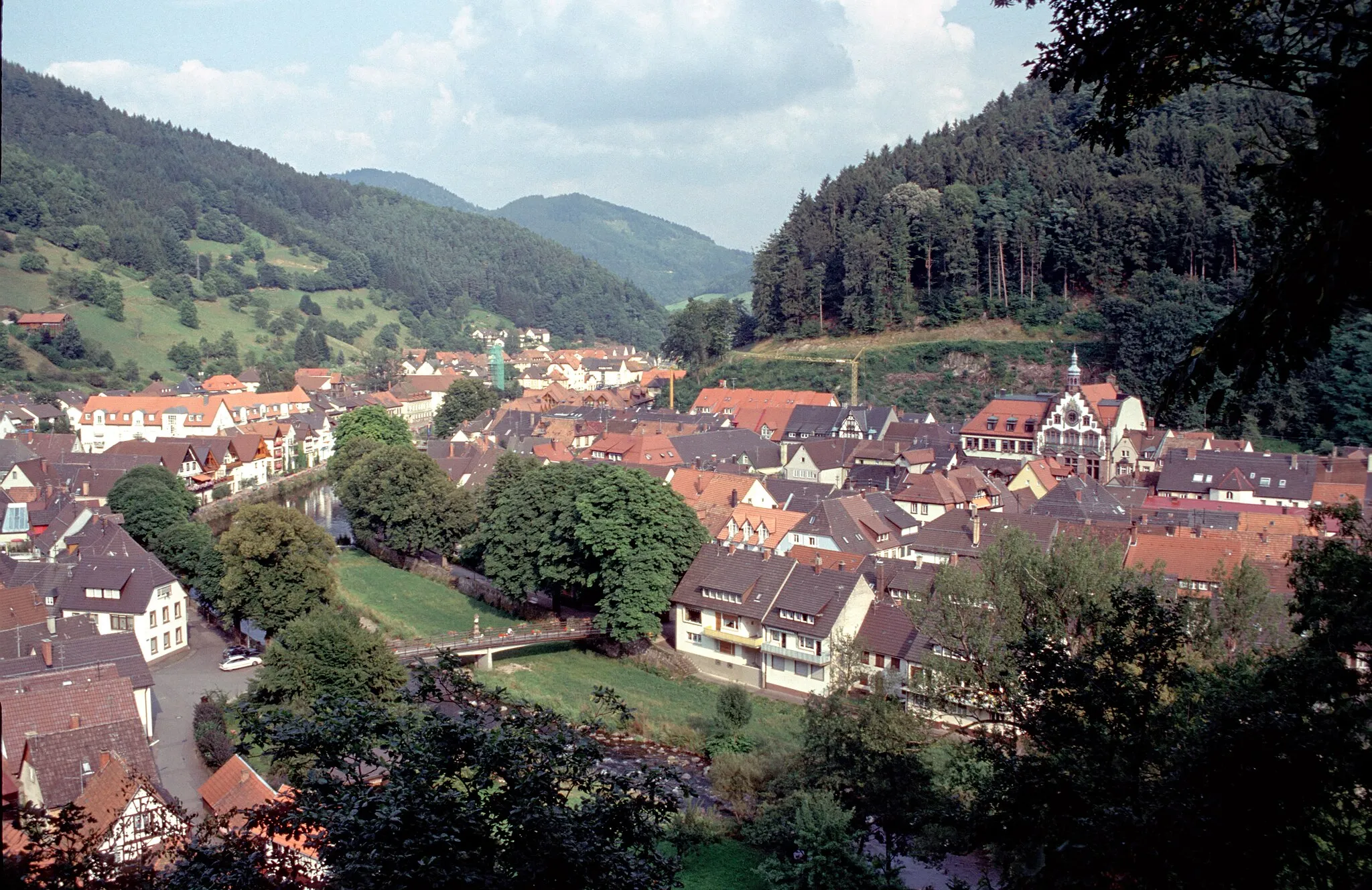 Photo showing: Blick auf Wolfach (Schwarzwald)