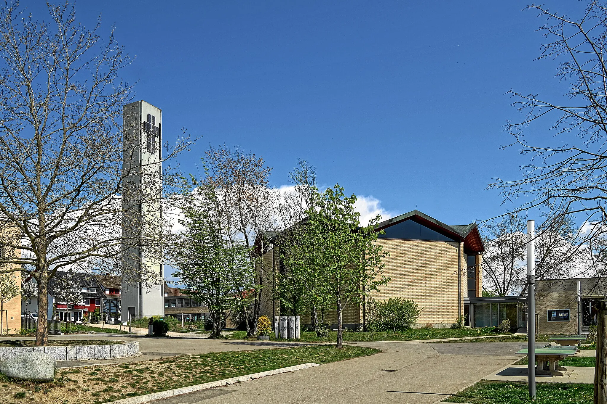 Photo showing: Melanchtonkirche Gaienhofen, von Südwesten gesehen