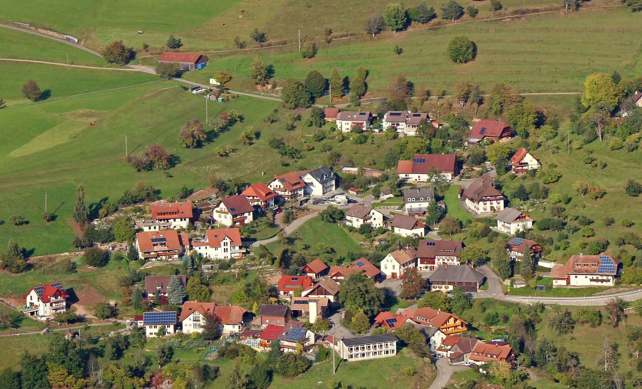 Photo showing: Riedichen von der Hohen Möhr aus betrachtet