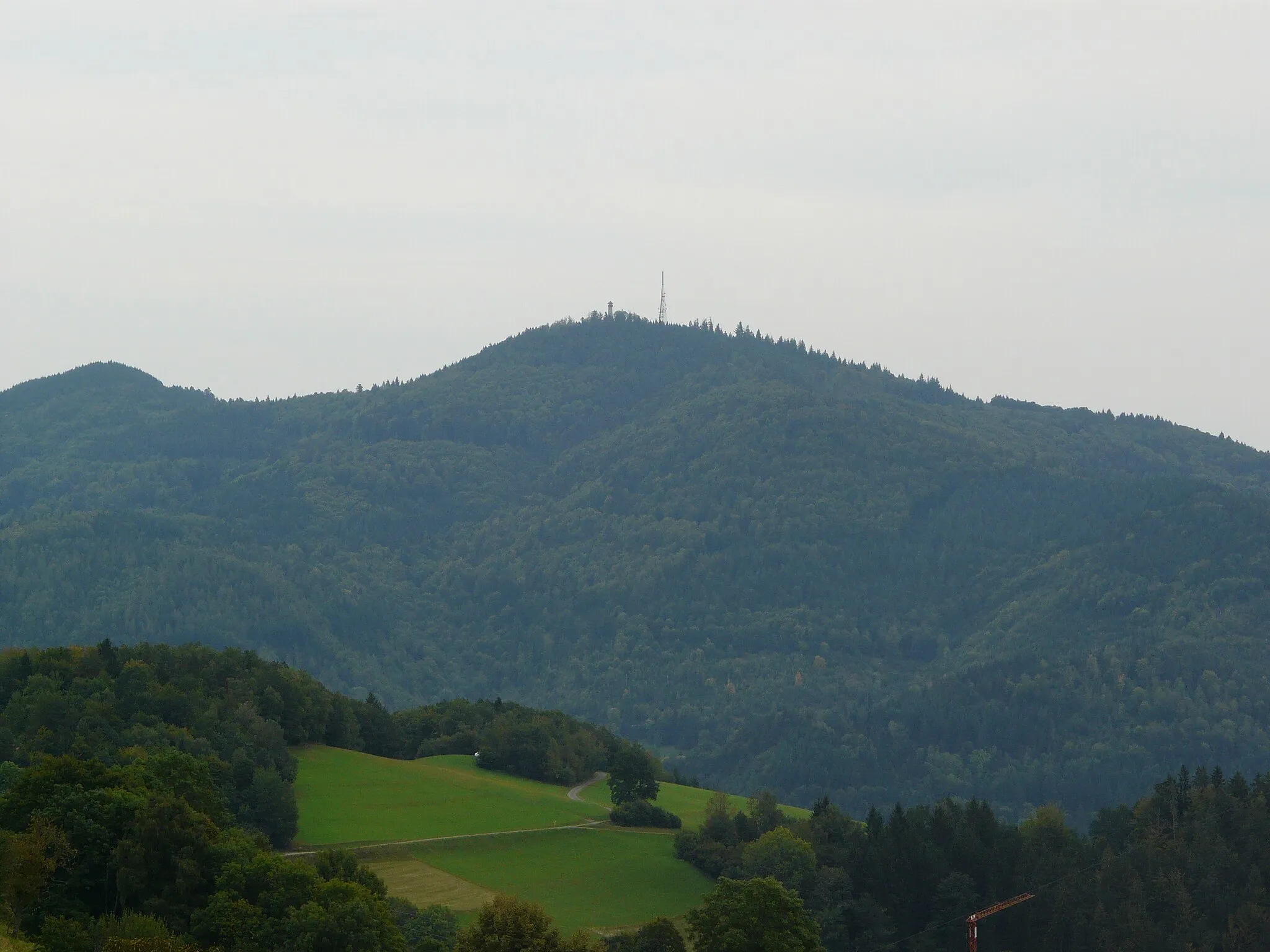 Photo showing: Hohe Möhr, view from the Zeller Blauen
