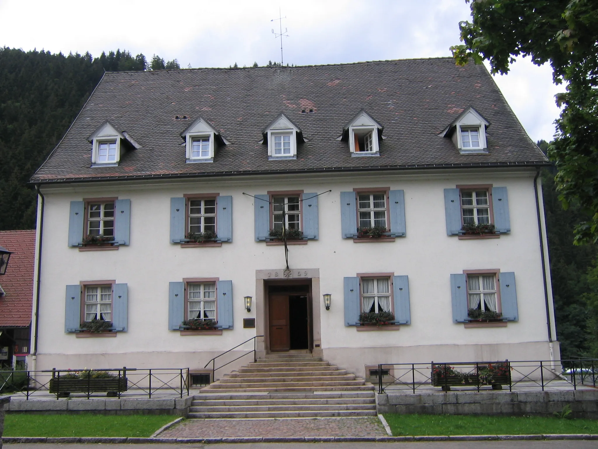 Photo showing: In diesem Haus beim Hofgut Sternen war am 29. September 1779 Johann Wolfgang von Goethe zu Gast.