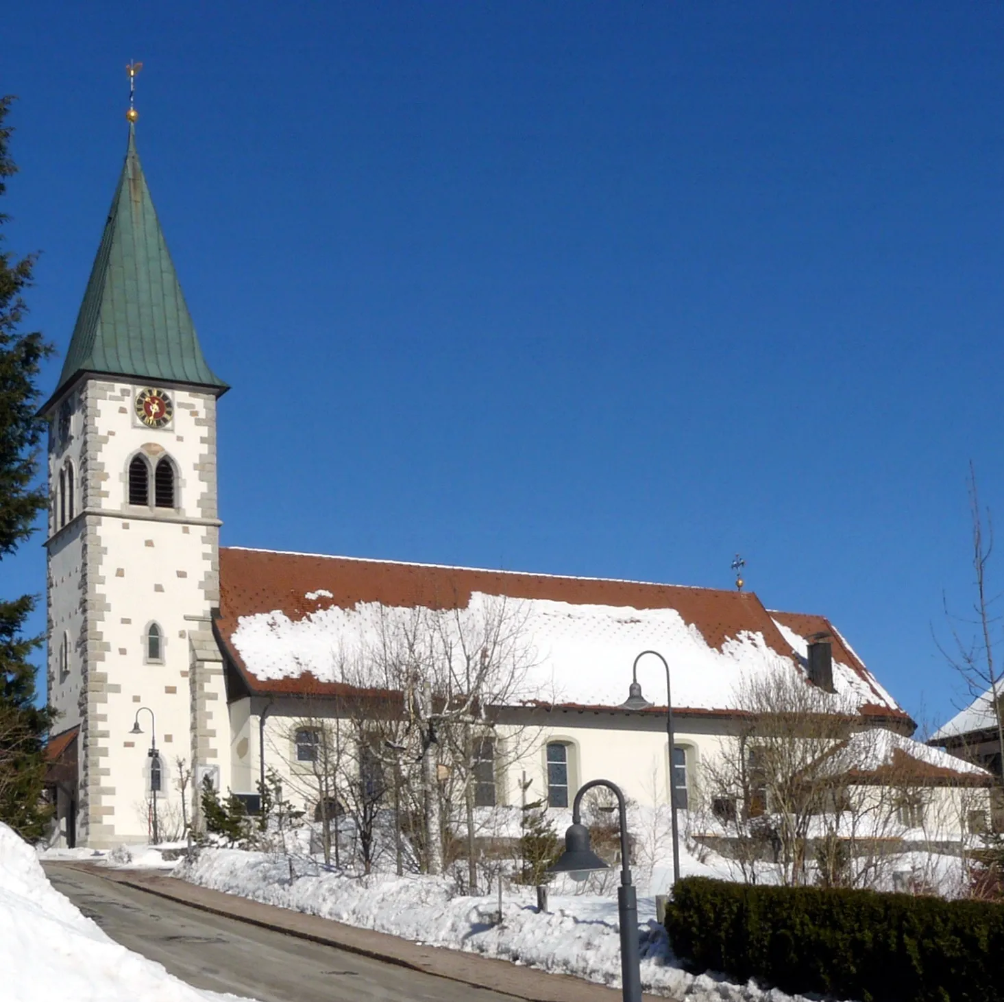 Photo showing: Kirche St. Wendelin in Feldberg-Altglashütten im Winter