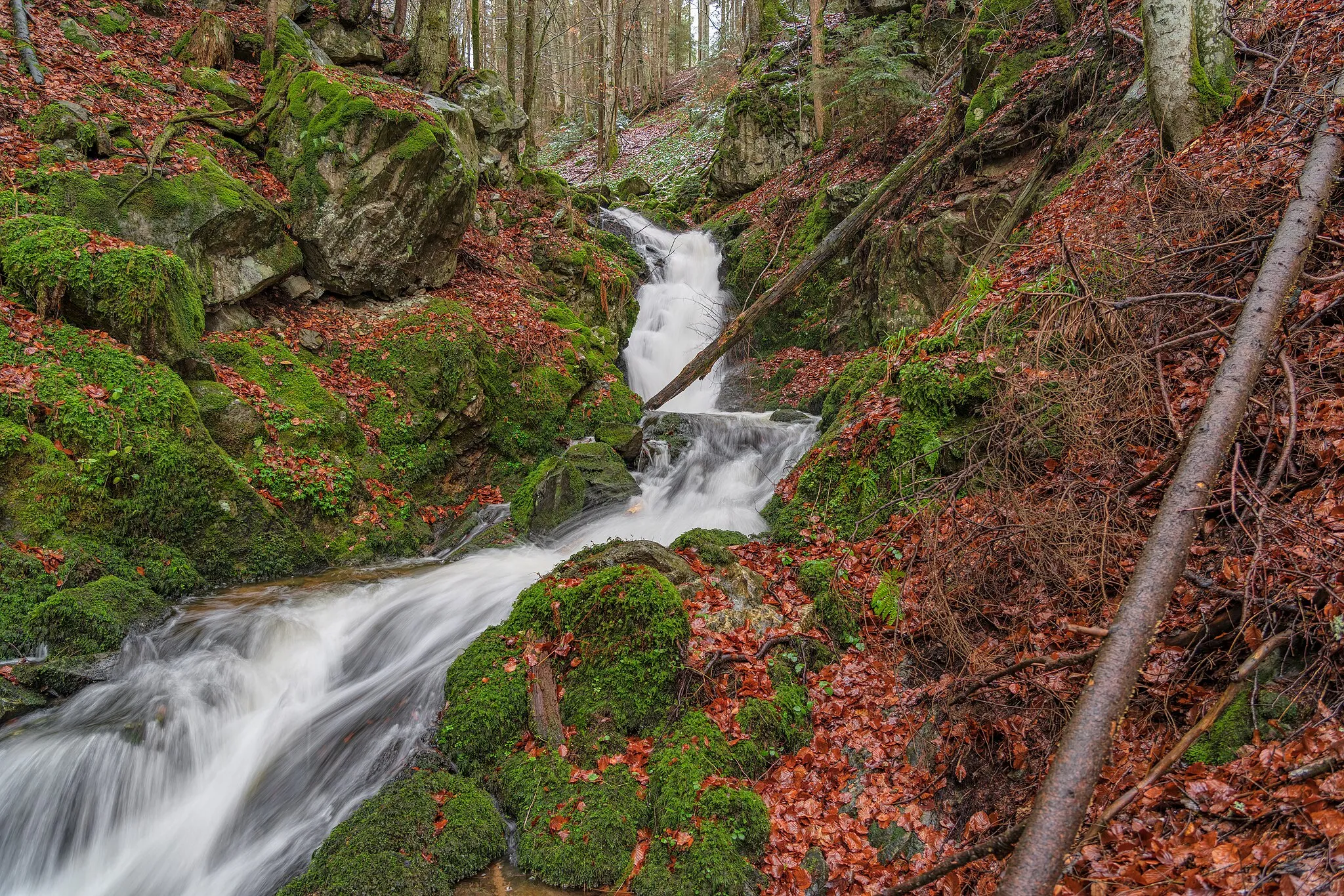 Photo showing: oberer Alpersbach-Wasserfall