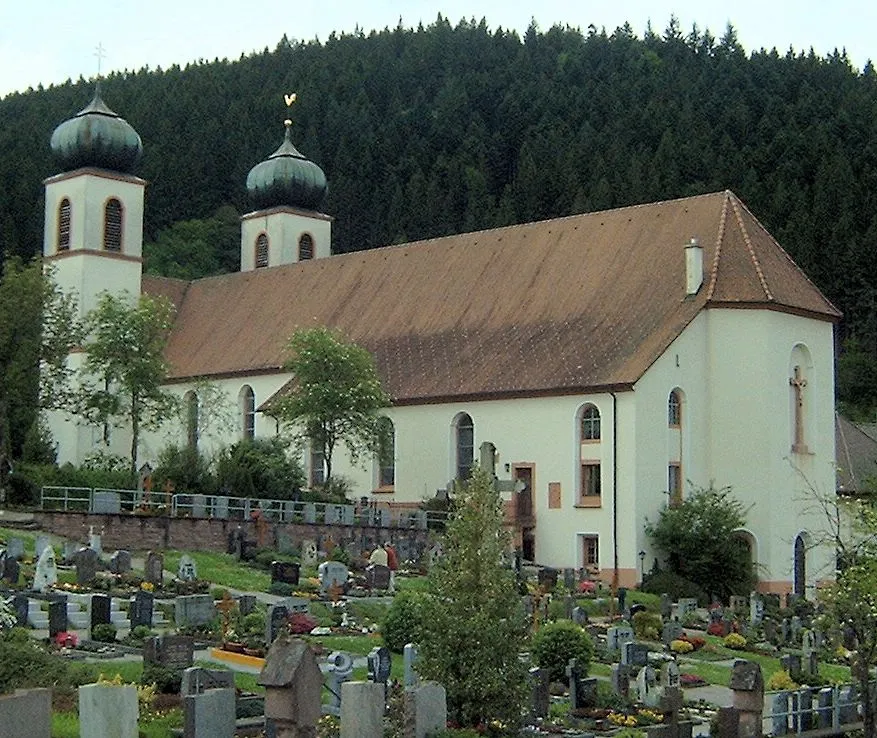 Photo showing: Die katholische Pfarrkirche St. Cyriak in Schapbach