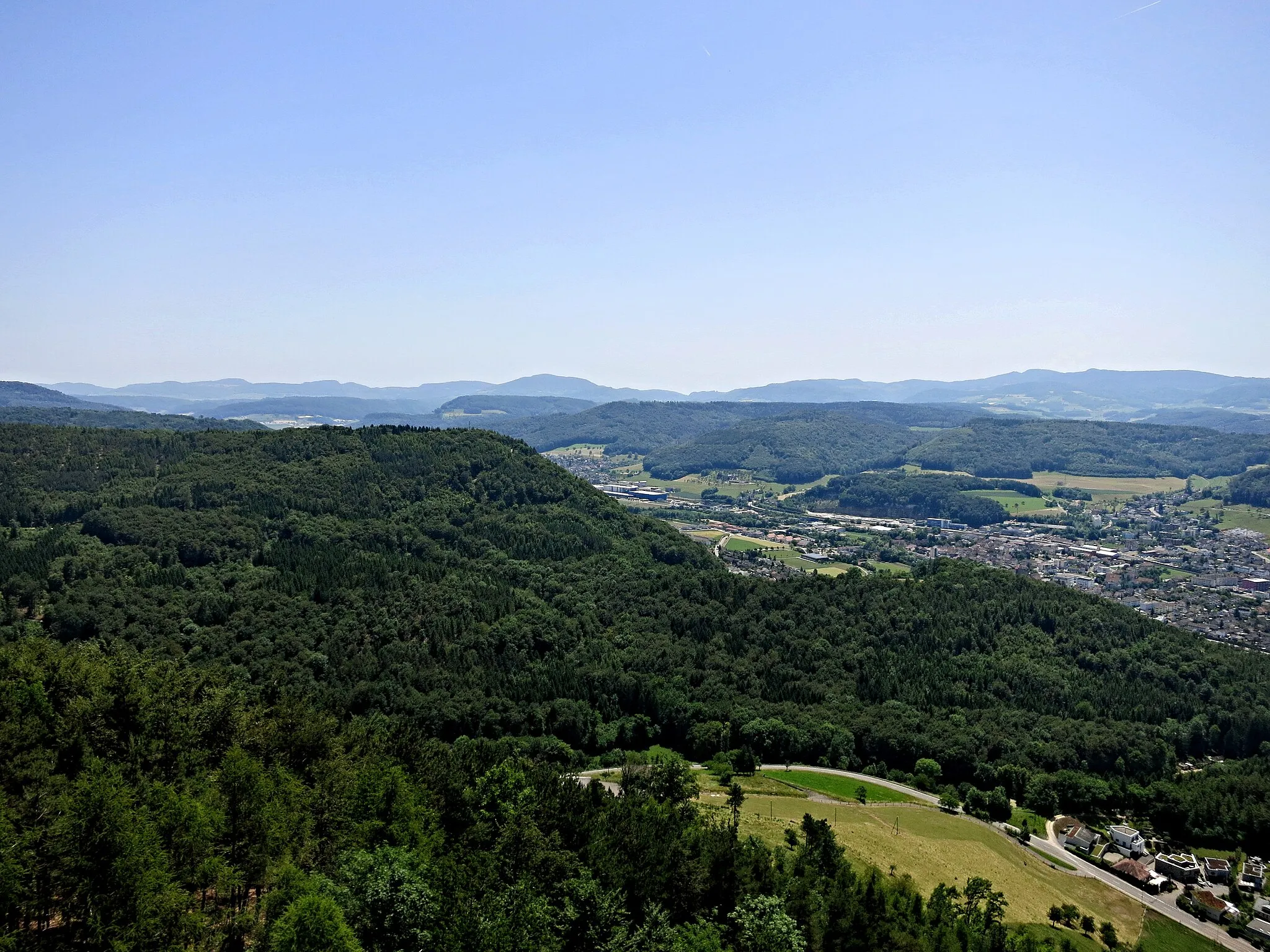 Photo showing: Aussicht vom Schleifenbergturm Richtung Süd Osten