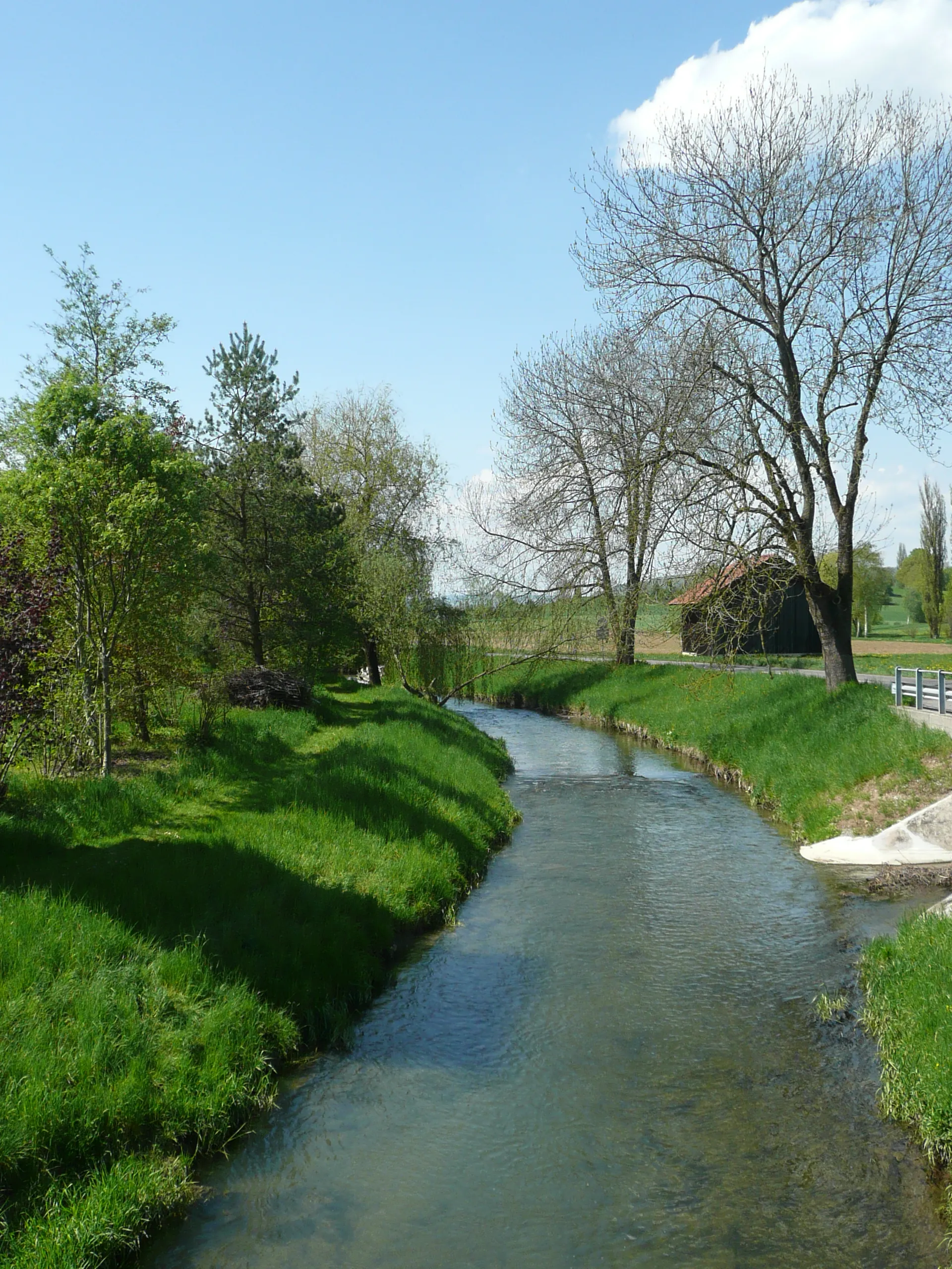 Photo showing: Der Fluss Biber bei Ramsen SH.