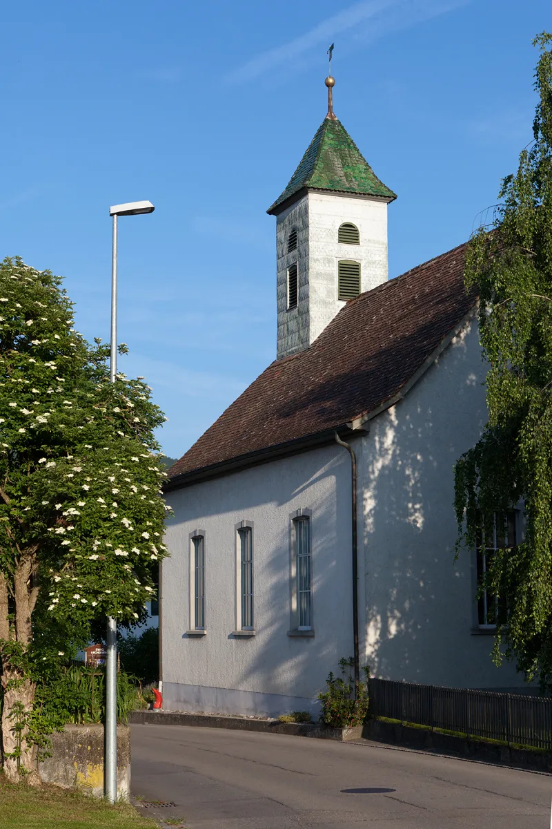 Photo showing: Reformierte Kirche in Ramsen (SH)