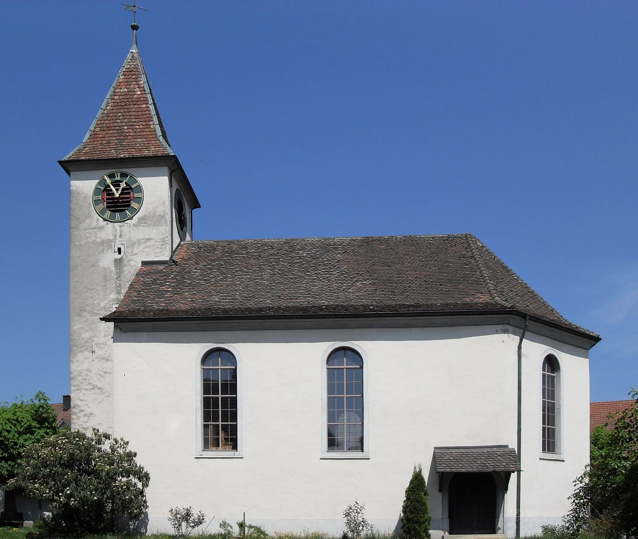 Photo showing: Kirche St. Jakob in Trasadingen, Kanton Schaffhausen, Schweiz