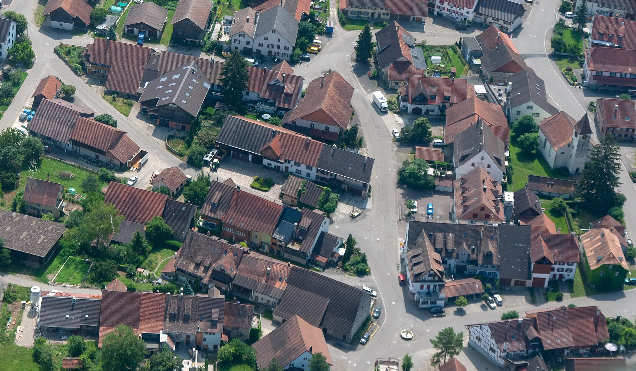 Photo showing: Aerial view of Trasadingen