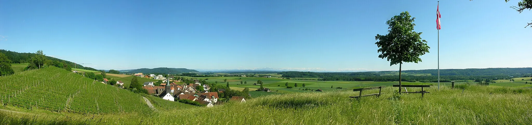 Photo showing: Switzerland, Canton of Schaffhausen, view from "Buck" in Dörflingen