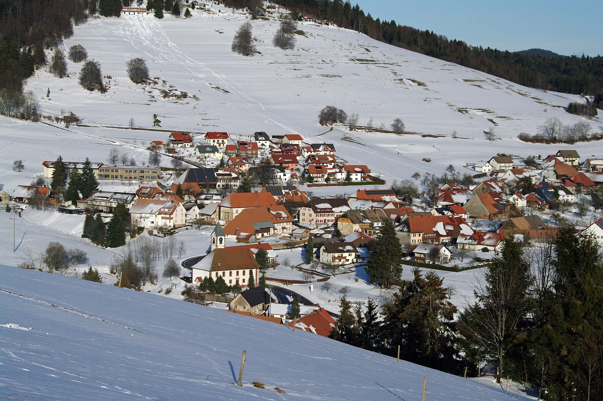 Photo showing: Winter in Gersbach, town of Schopfheim, Black Forest, Baden-Württemberg