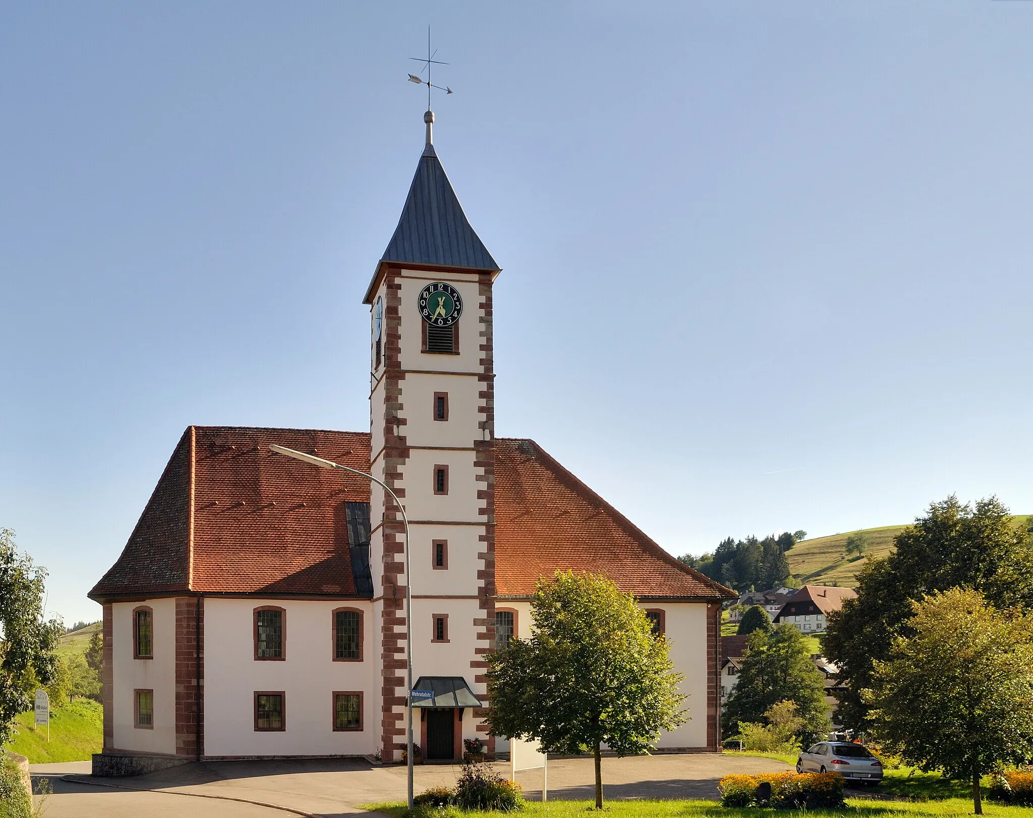 Photo showing: Schopfheim-Gersbach: Protestant Church