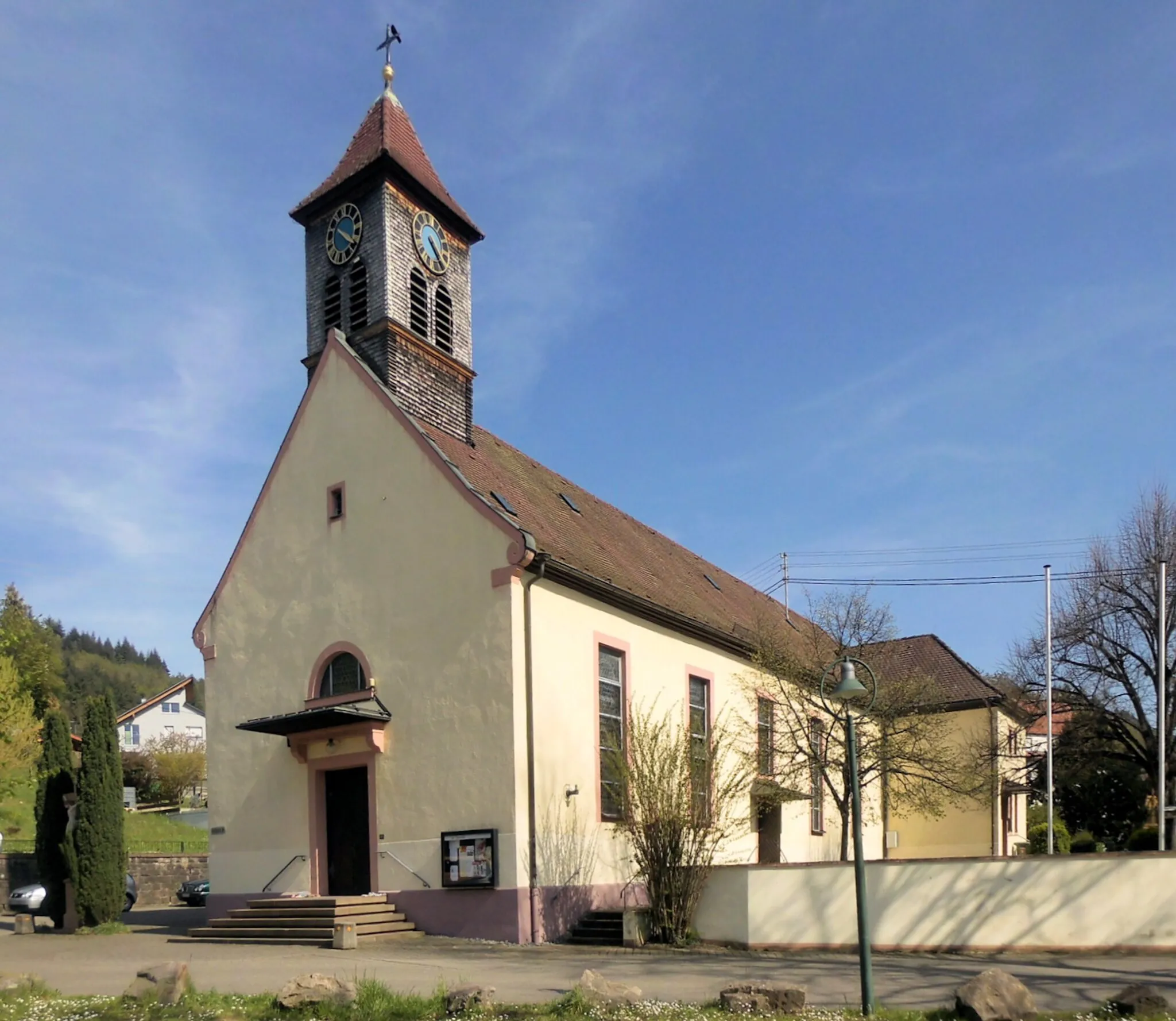 Photo showing: Kirche St. Carolus in Diersburg, Gemeinde Hohberg, Baden
