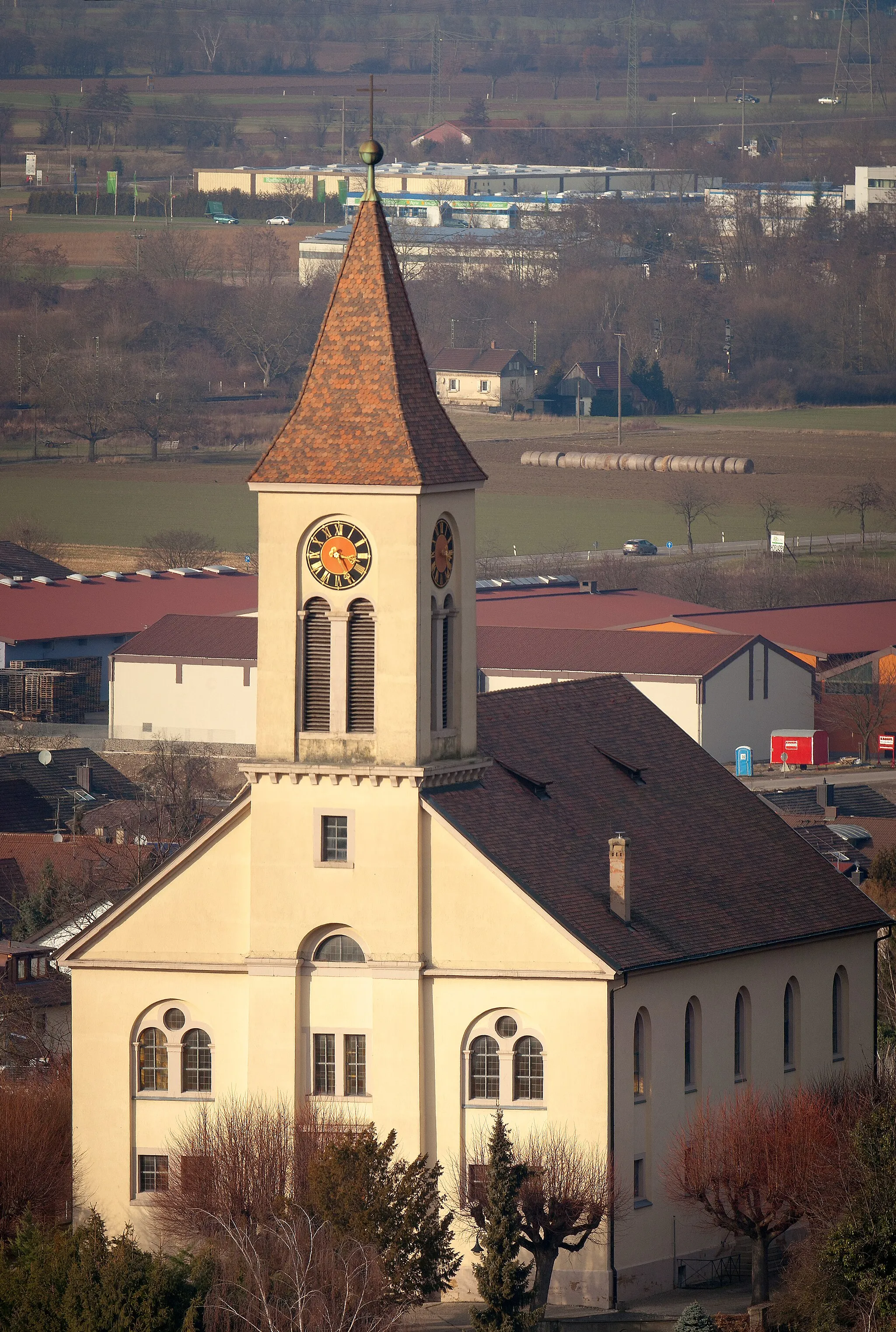 Photo showing: Auggen, evangelische Kreuz-Kirche