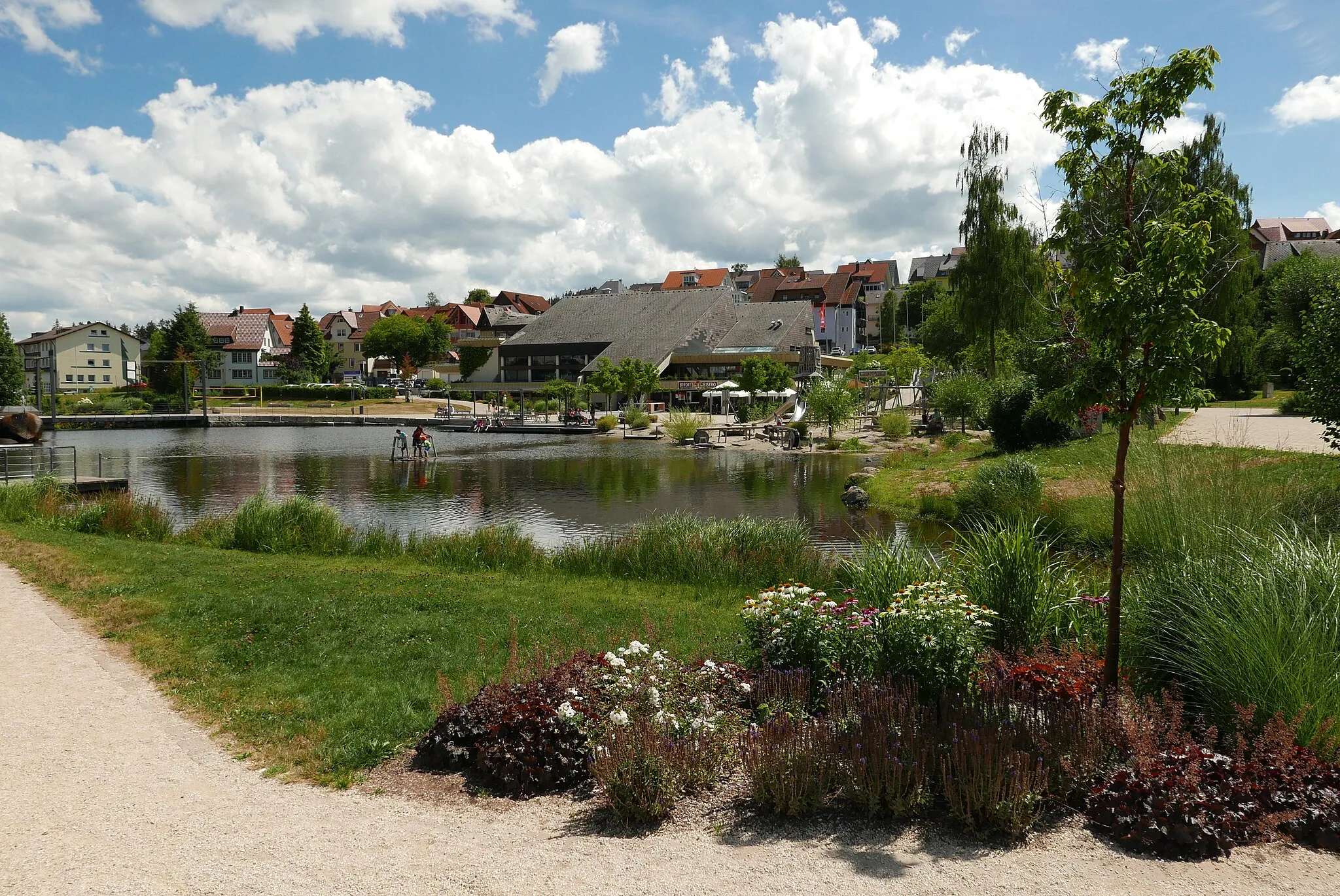 Photo showing: Kurpark mit See der Gemeinde Schonach im Schwarzwald