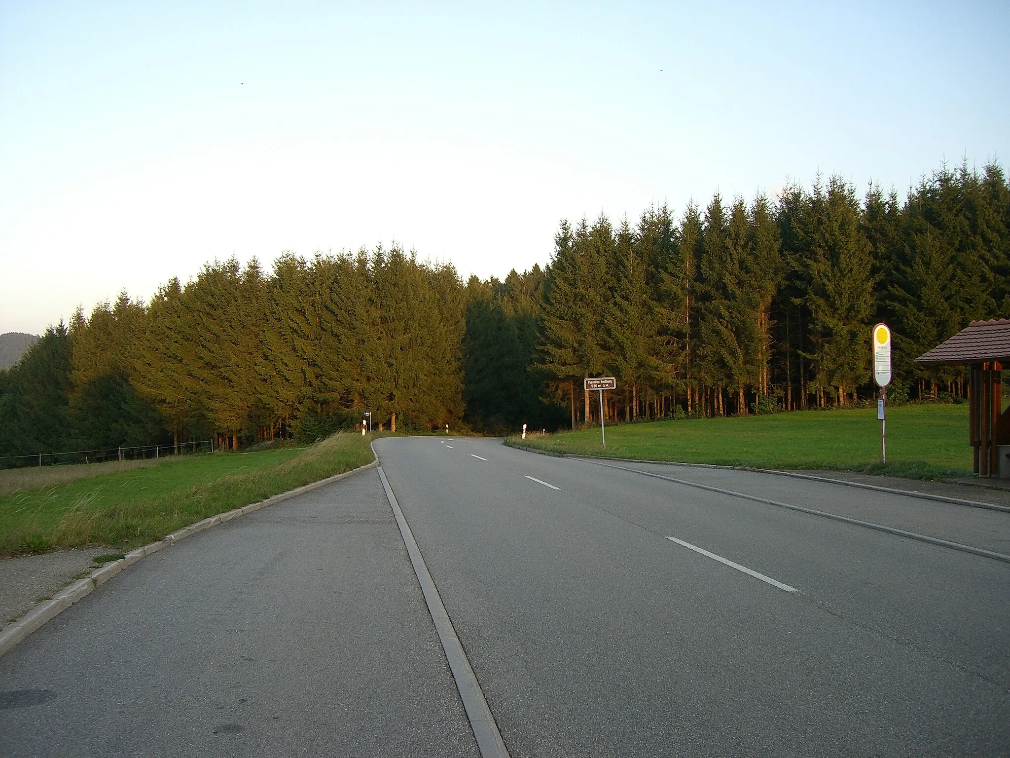 Photo showing: Heidburg: Pass summit with sign