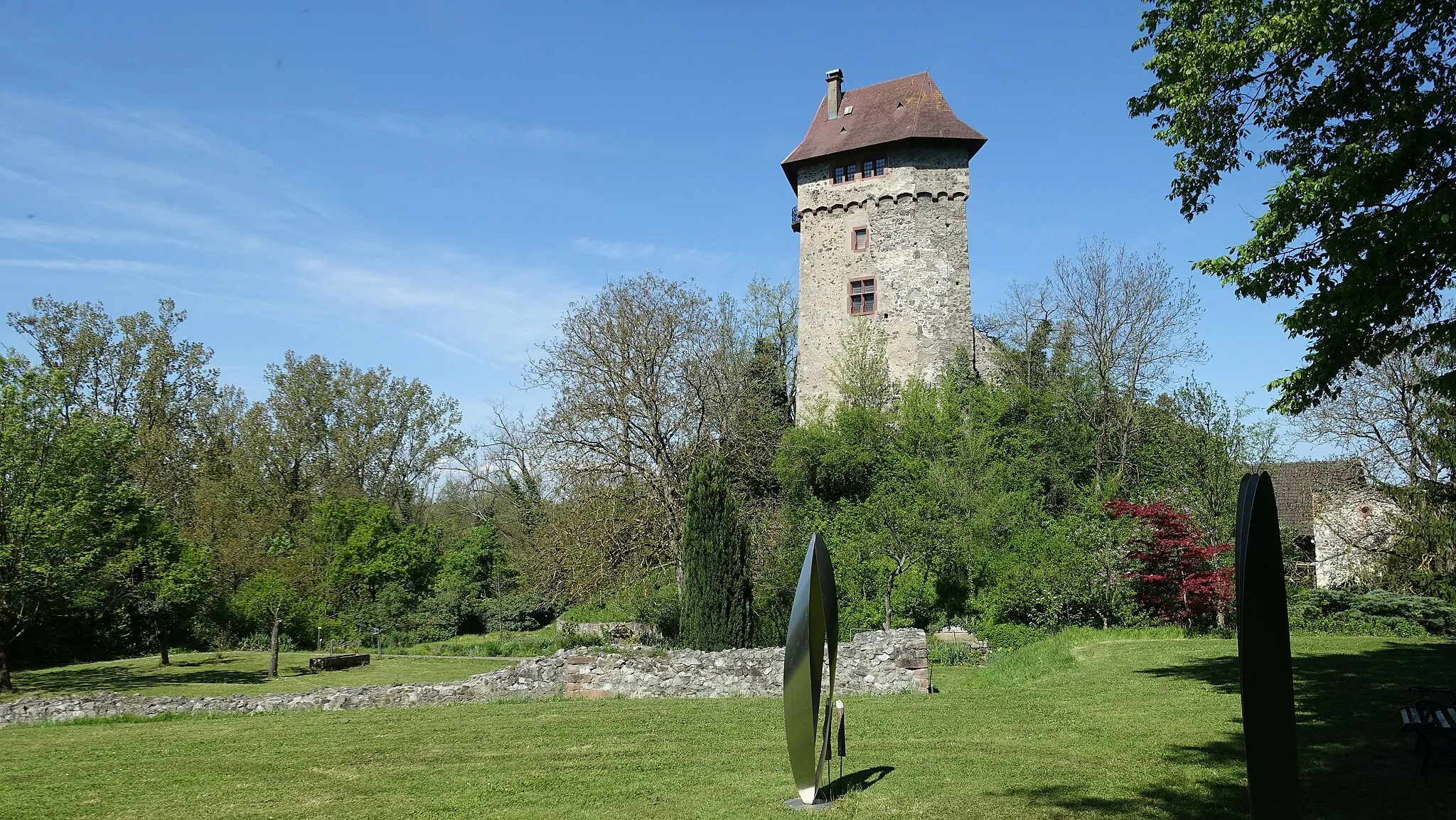 Photo showing: Sasbach am Kaiserstuhl - Burg Sponeck um 1281