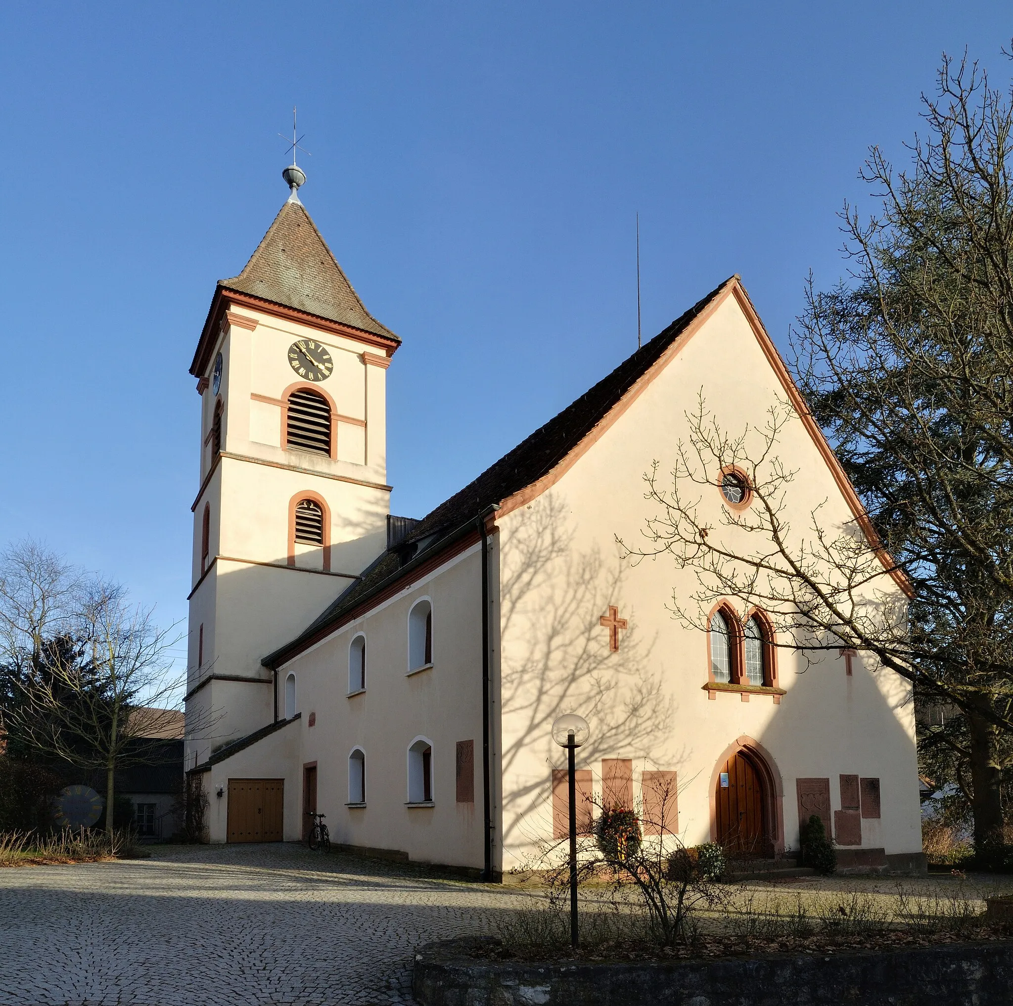 Photo showing: Kandern-Wollbach: Evangelische Kirche