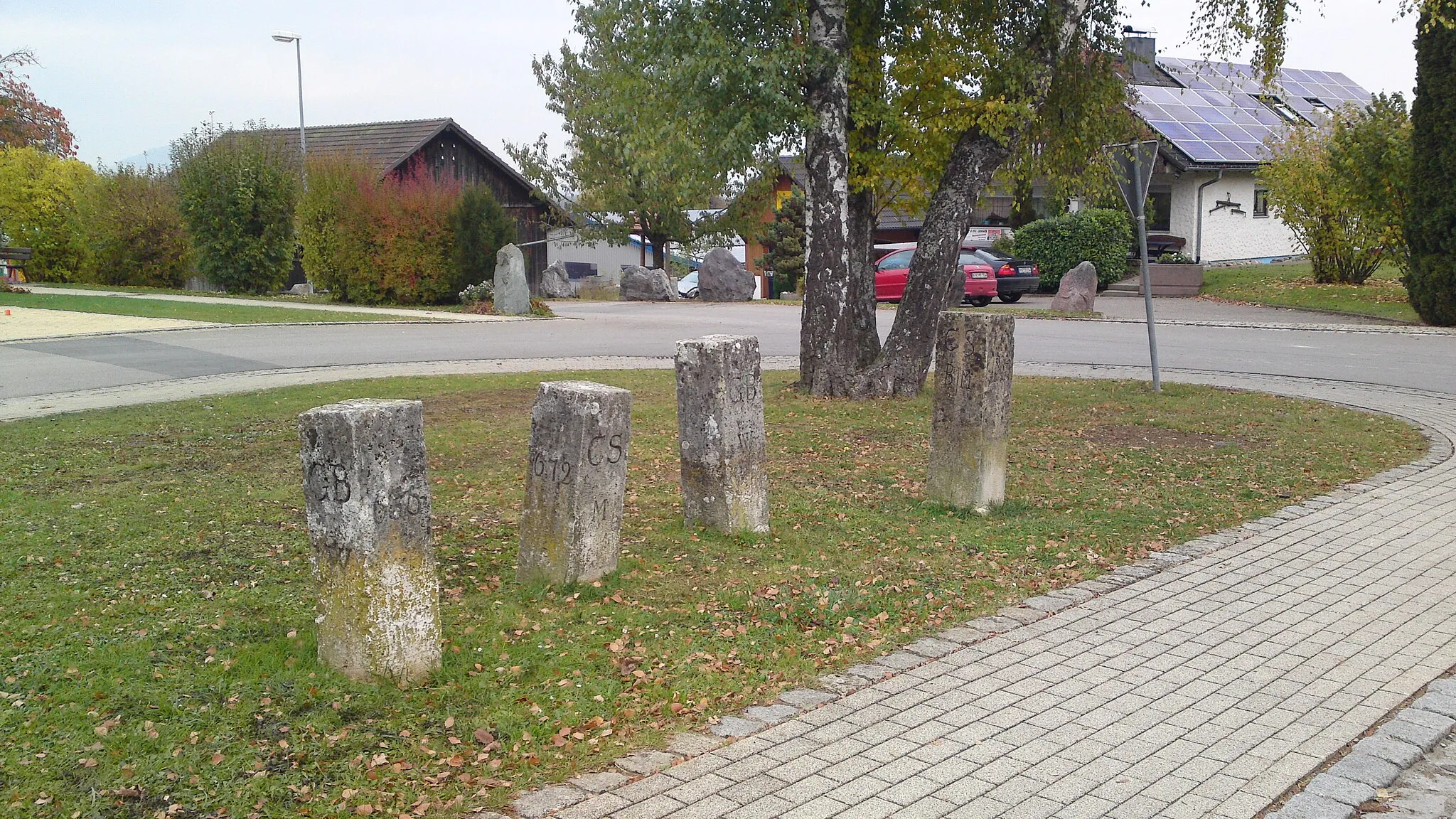 Photo showing: Decommissioned landmarks in Wiechs am Randen