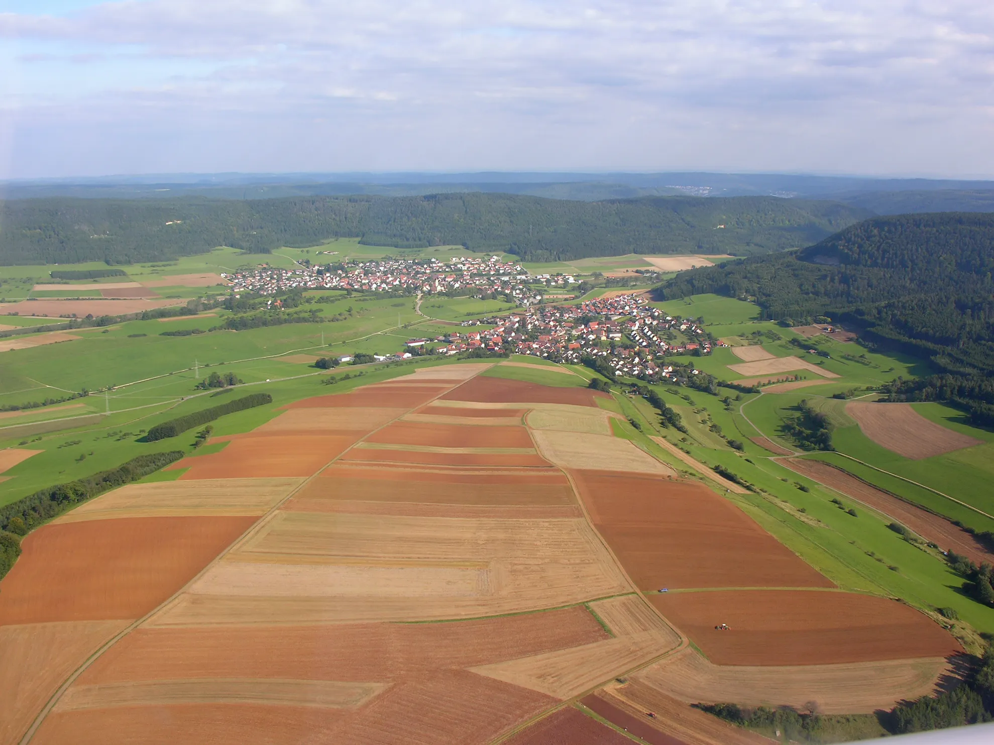 Photo showing: Germany, Baden-Württemberg,

aerial view of Seitingen-Oberflacht