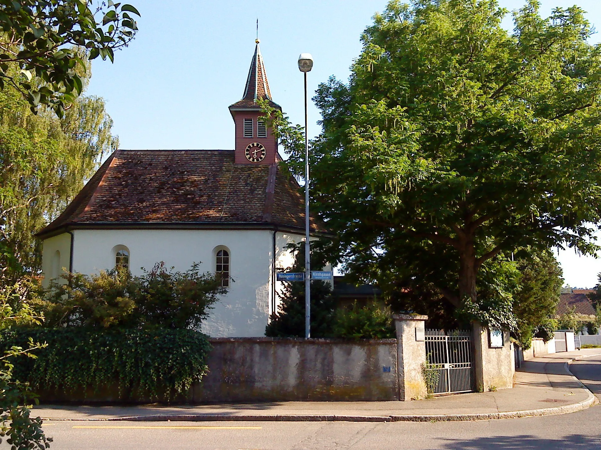 Photo showing: Reformierte Kirche in Buchthalen, einem Quartier von Schaffhausen.
