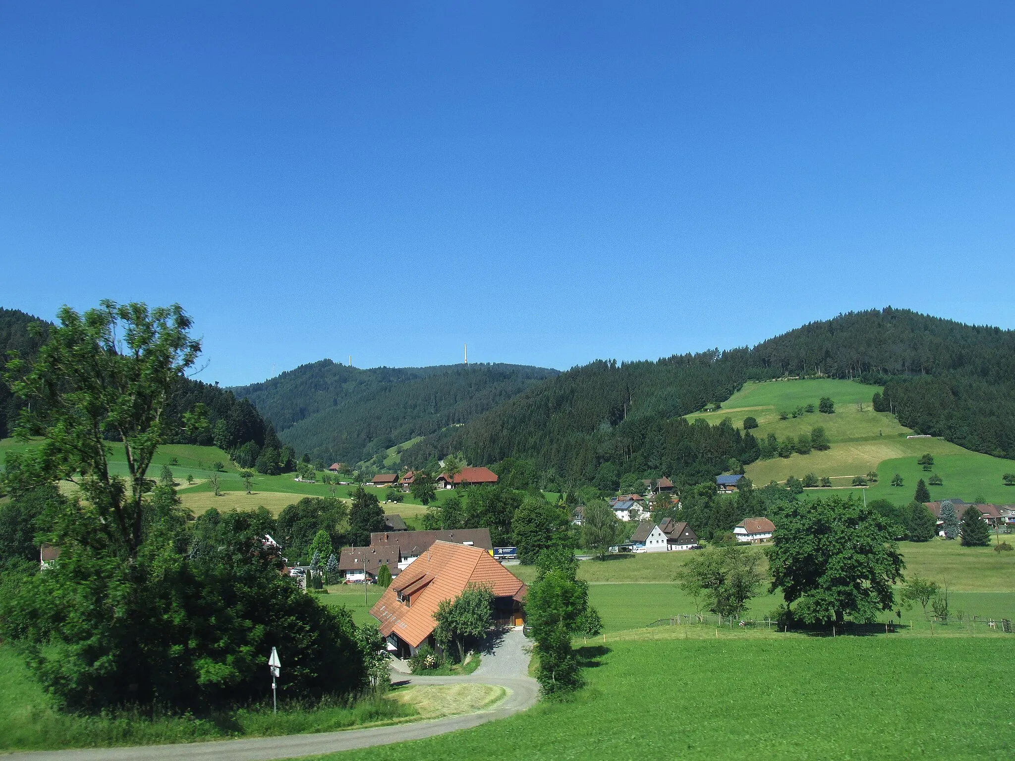 Photo showing: Gutach (Schwarzwaldbahn), Blick aus der Schwarzwaldbahn