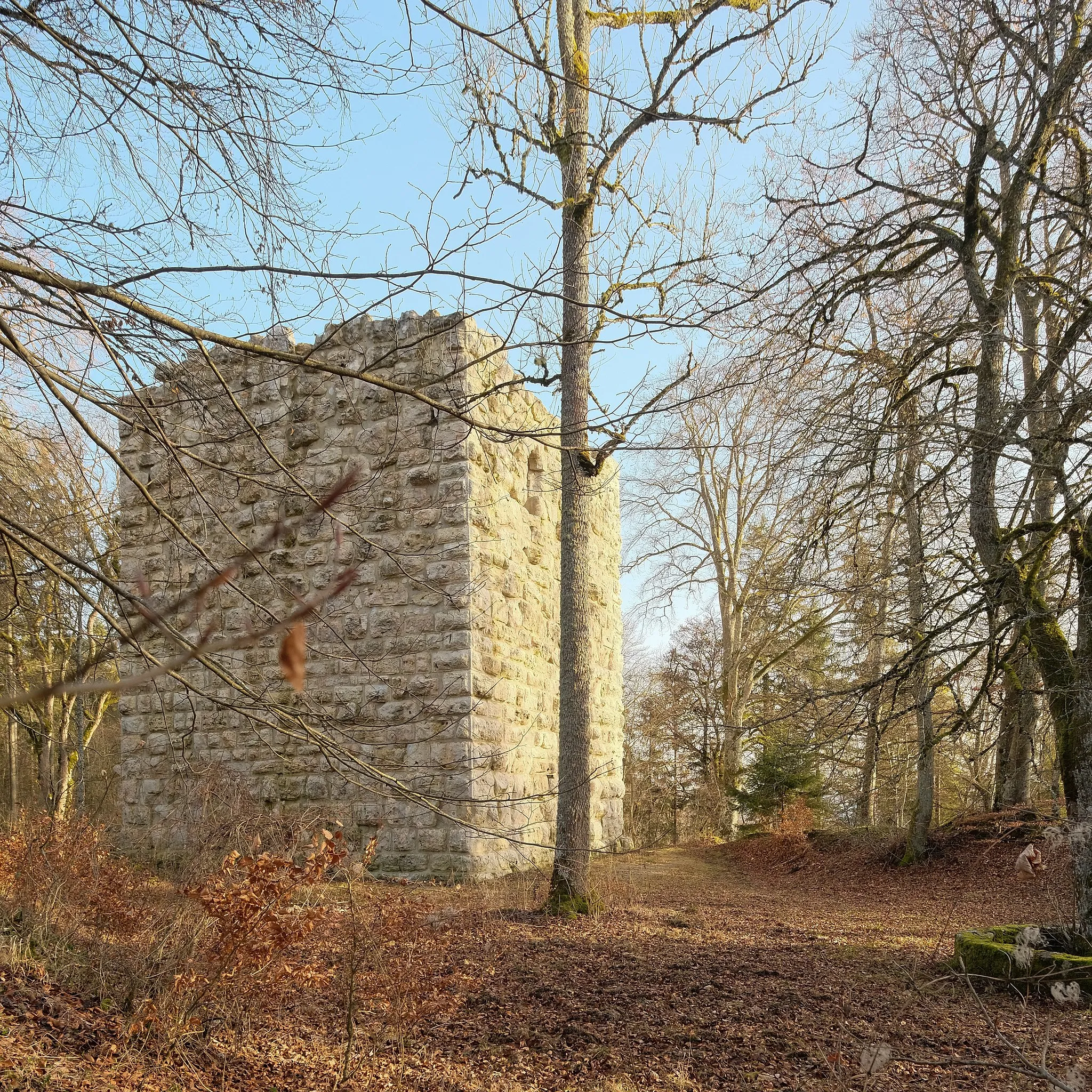 Photo showing: Castle ruin Konzenberg, Wurmlingen, district Tuttlingen, Baden-Württemberg, Germany