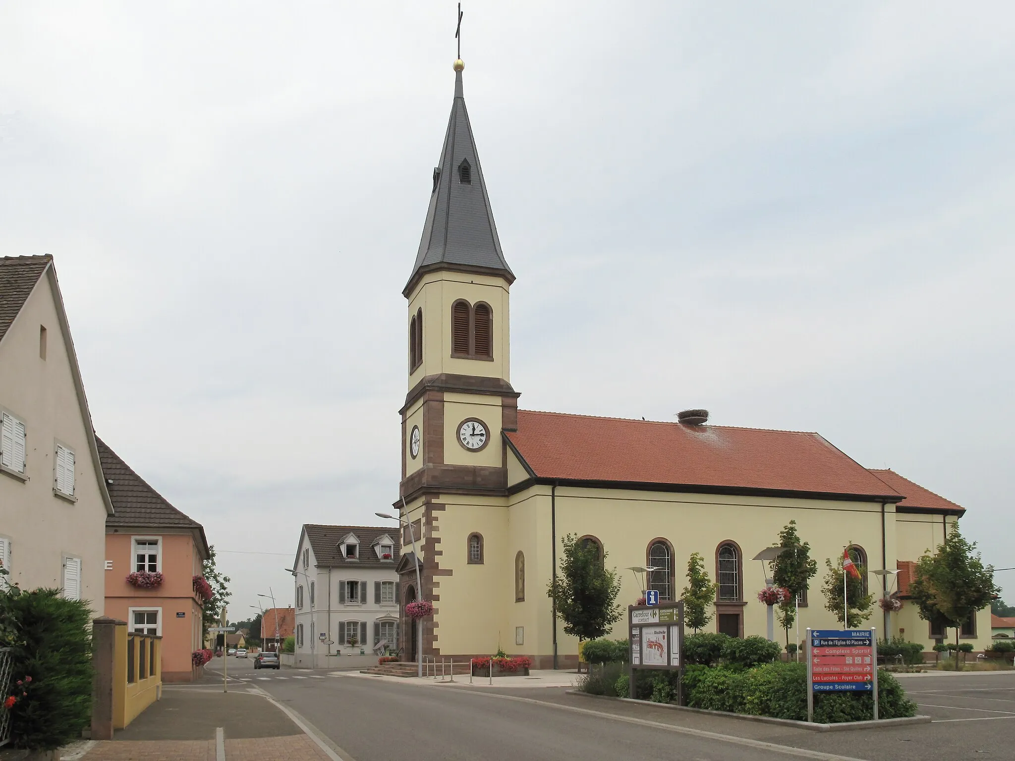Photo showing: Bischwihr, church: l'église Saint-Joseph