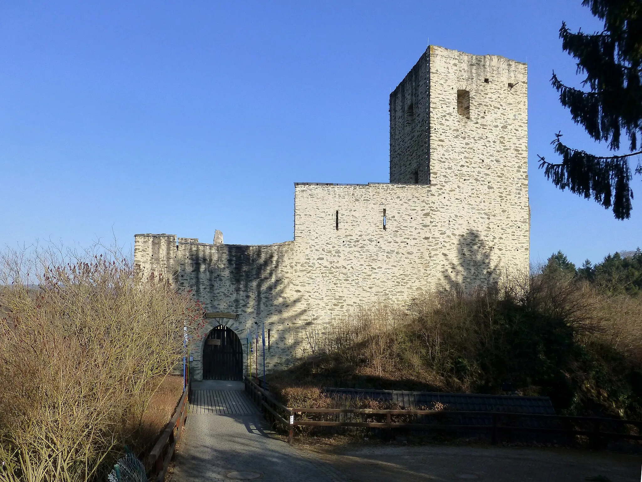 Photo showing: Burg Freienfels von der Zugangsseite