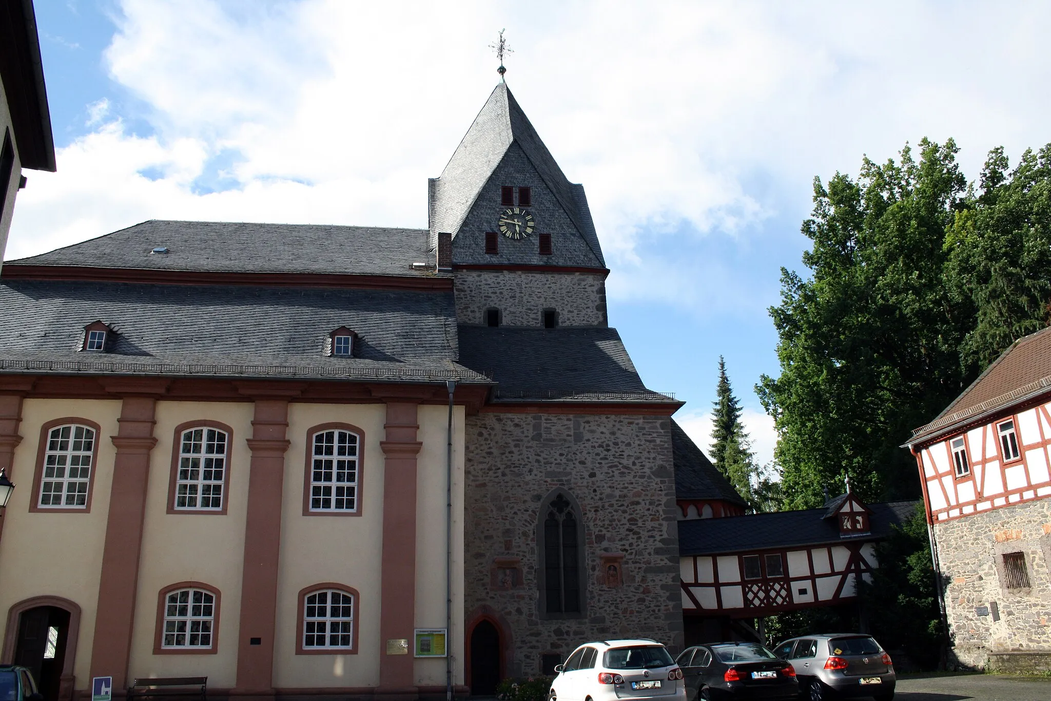 Photo showing: Protestant City Church of Laubach, July 2012