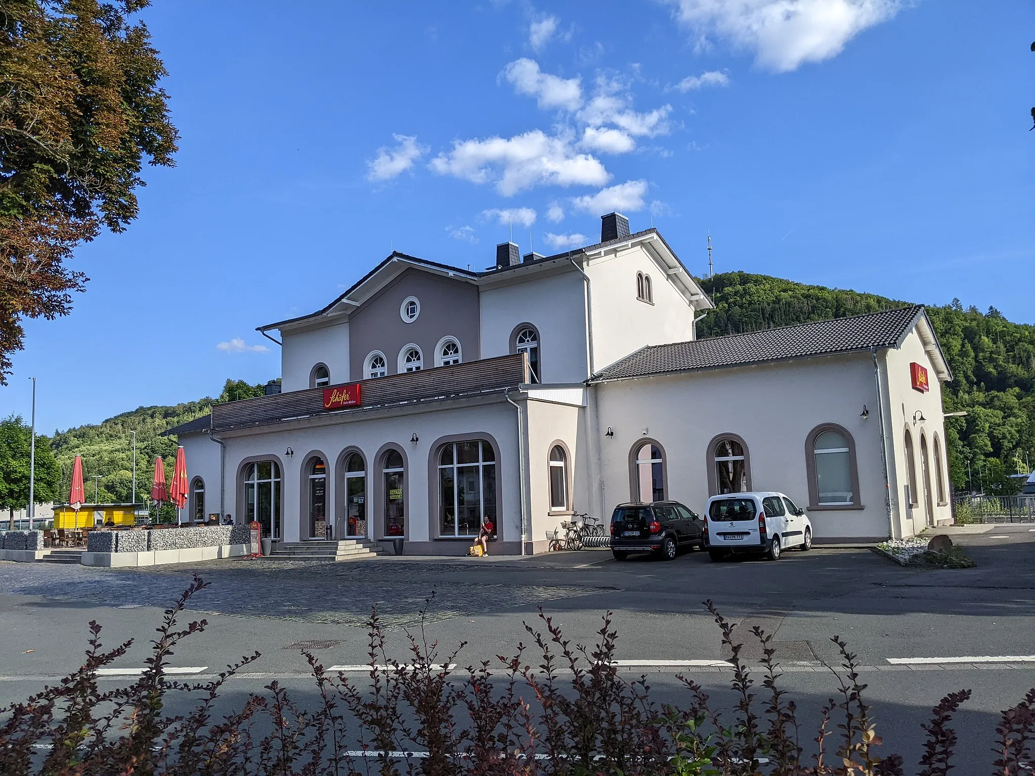 Photo showing: Bahnhofsgebäude in Nassau (Lahn)