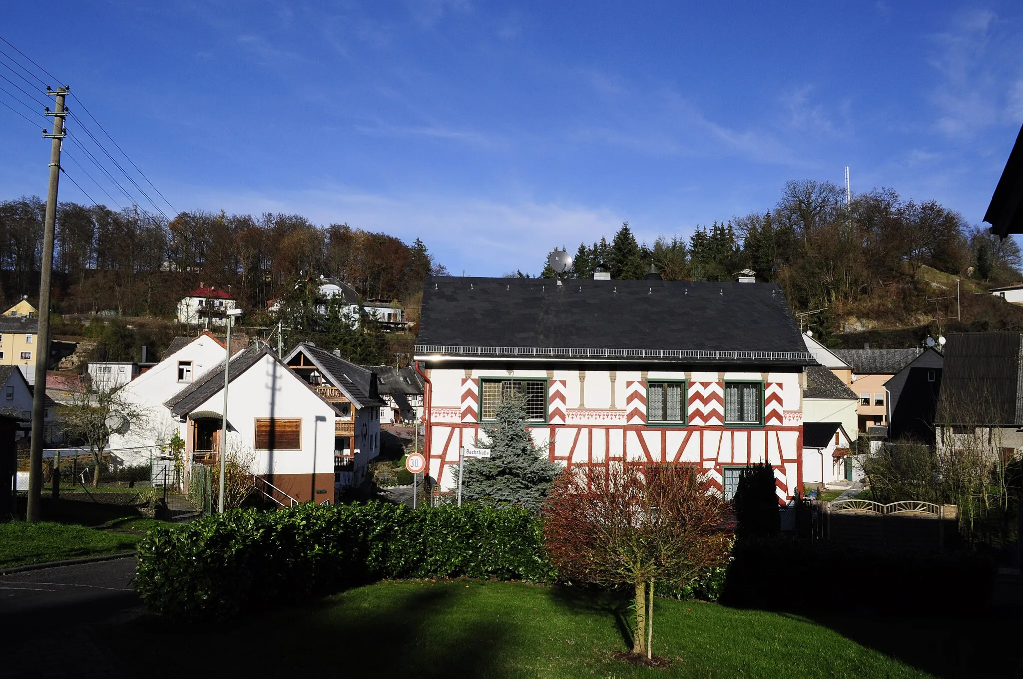 Photo showing: Fachwerkhaus,56370 Wasenbach,Mühlweg 4