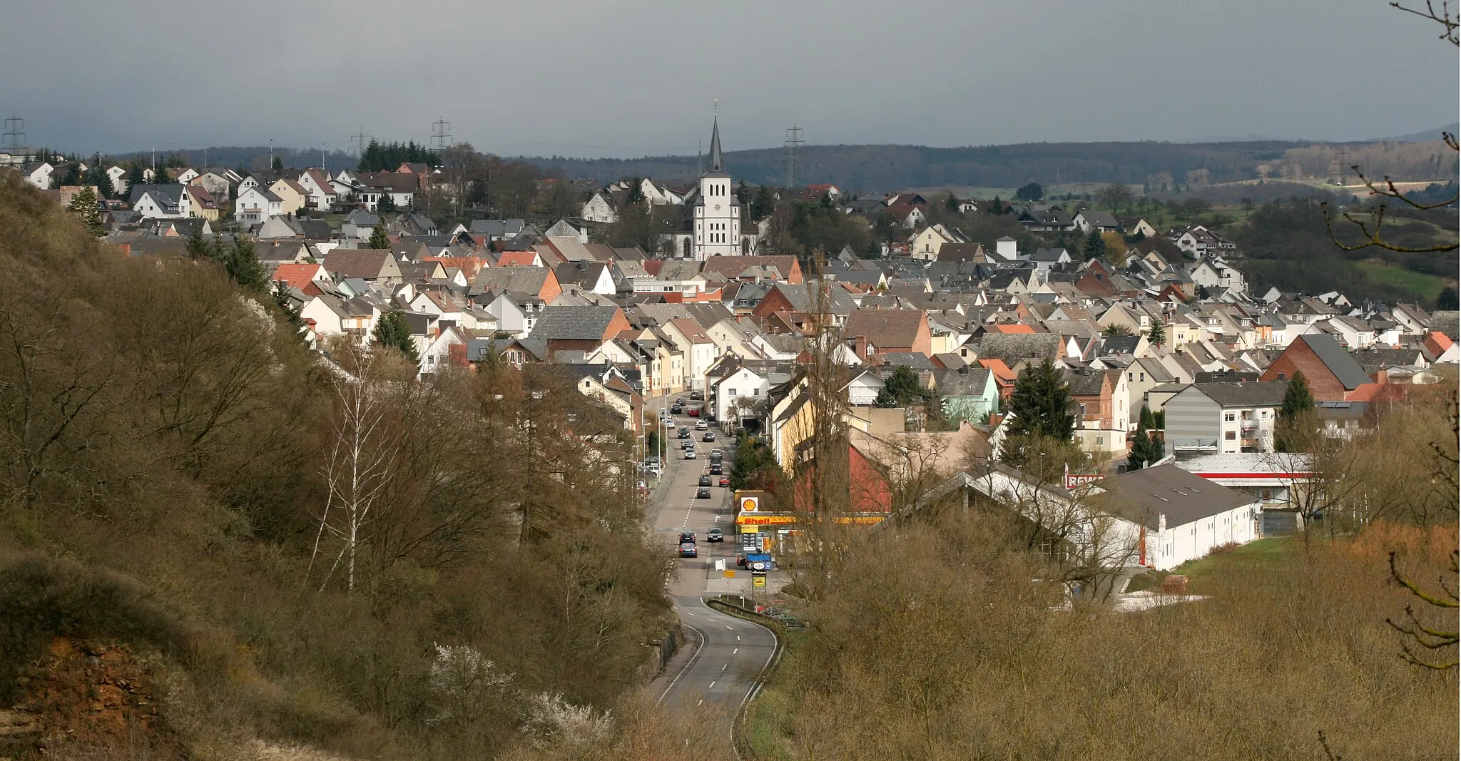 Photo showing: Niederbrechen, Deutschland, Ortsansicht aus Richtung Westen
