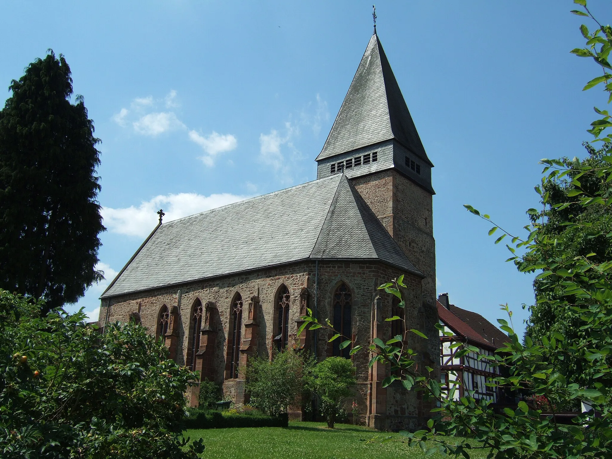 Photo showing: Protestant Church (former Church of the Order of St. John) in Burgwald-Wiesenfeld, Germany