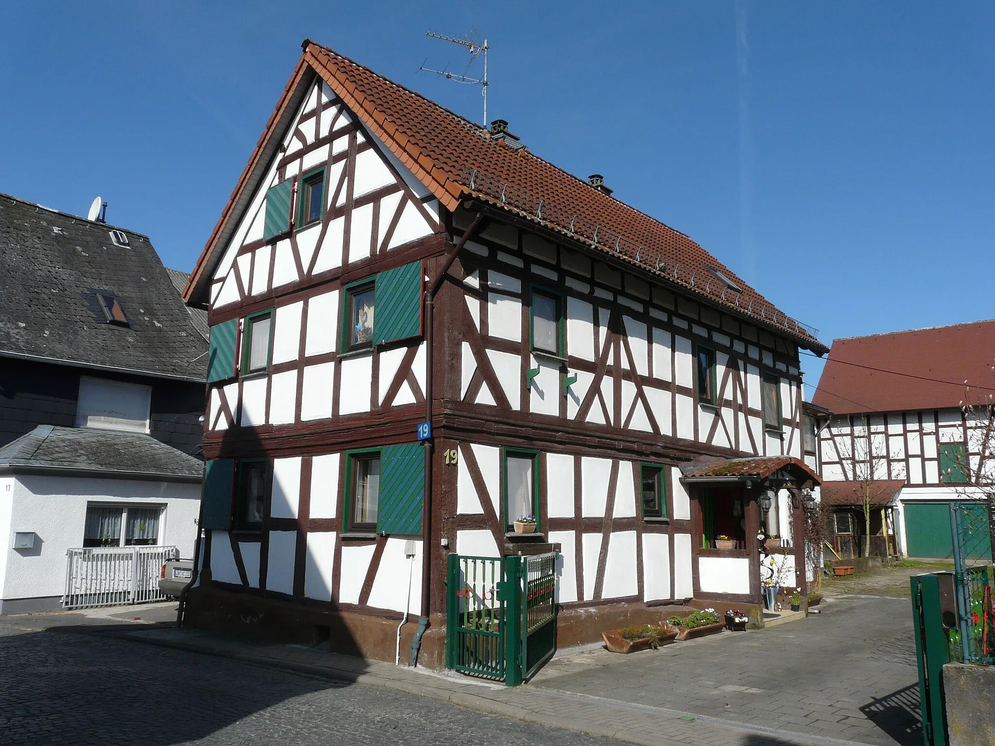 Photo showing: Fachwerkhaus in Schöffengrund-Laufdorf, Ringstraße 19