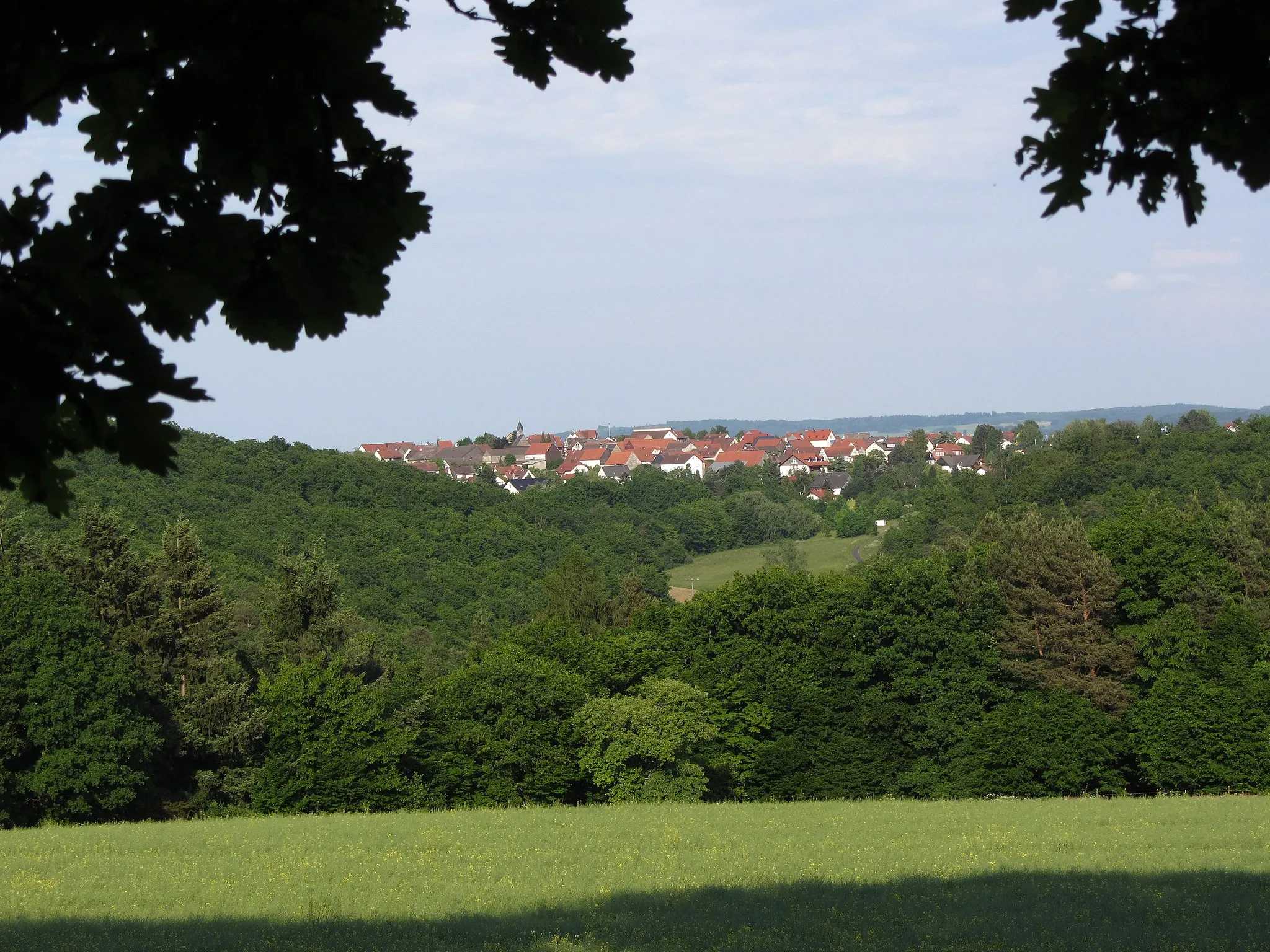 Photo showing: Oberwalgern; Aufnahme von Westen über das Salzbödetal hinweg.