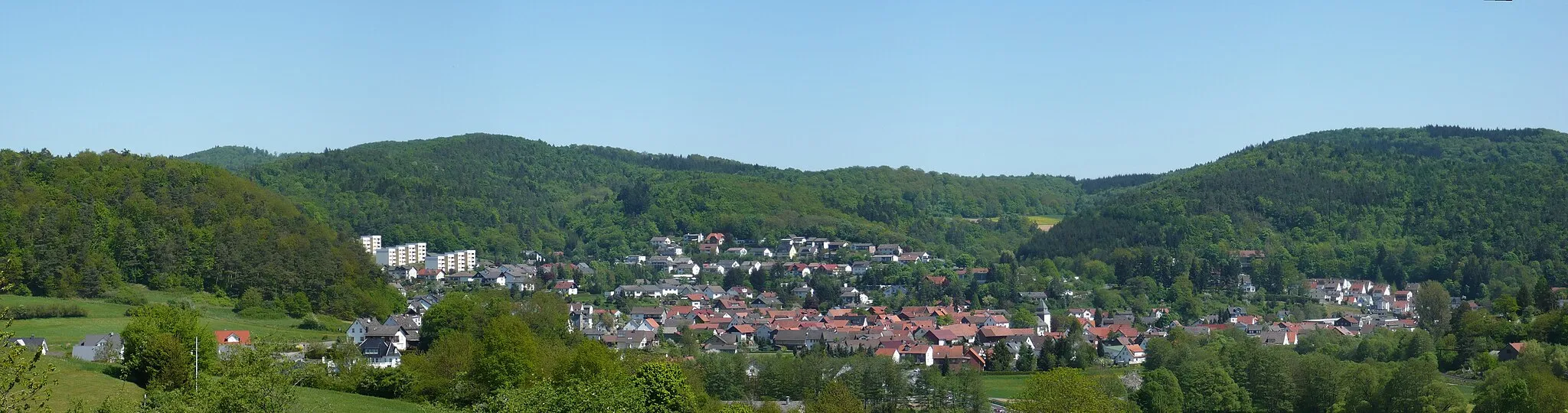 Photo showing: Panorama Blick auf Buchenau von (Süd-)Westen