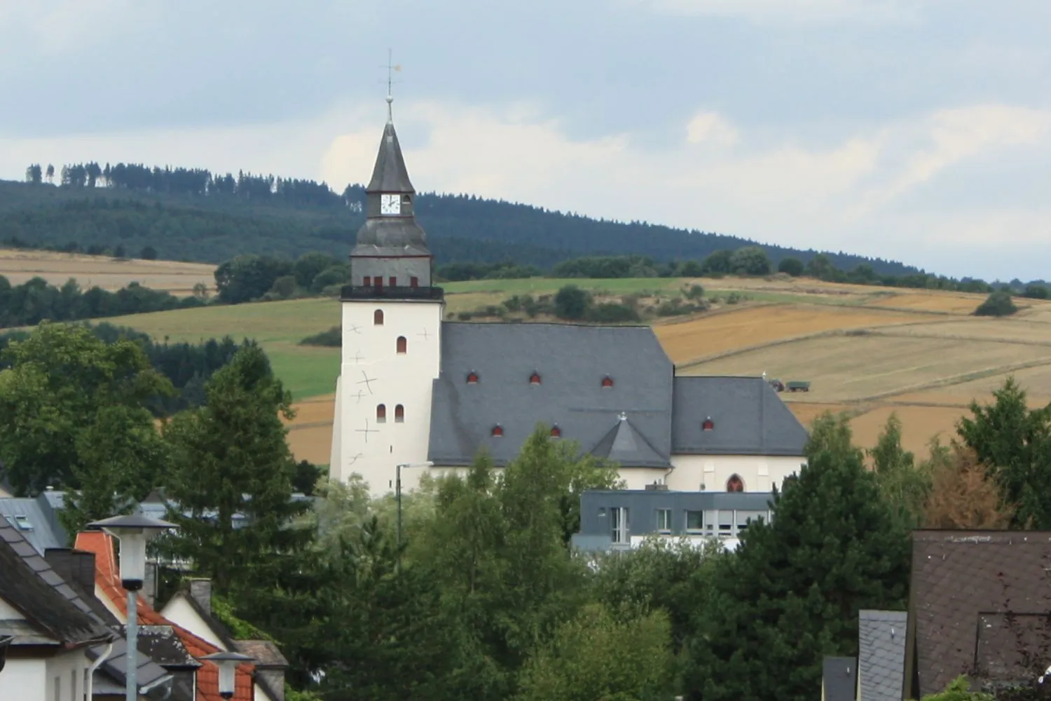 Photo showing: Lutheran Church in Haiger, Hesse, Germany