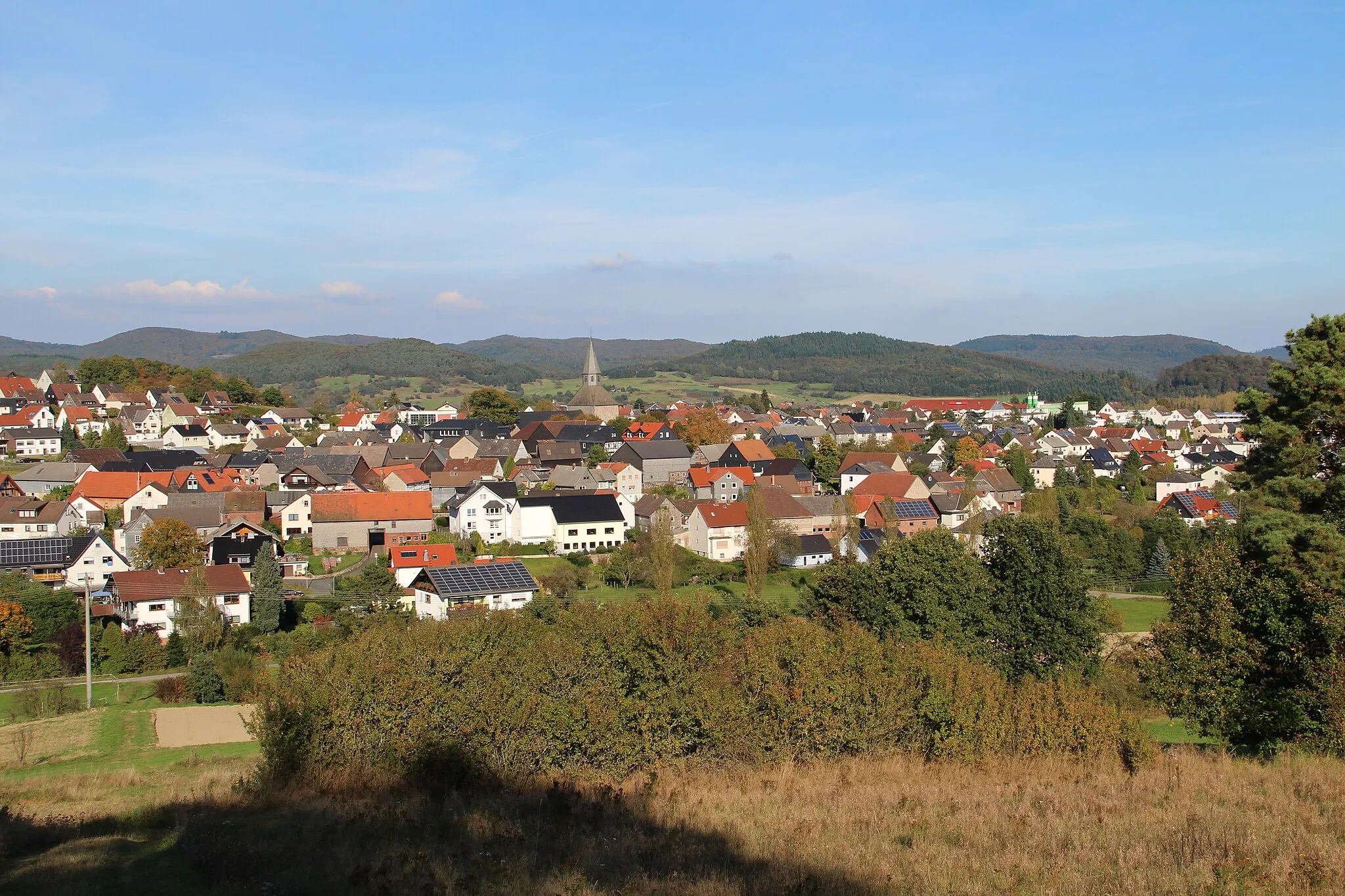 Photo showing: Panorama mit Kirche