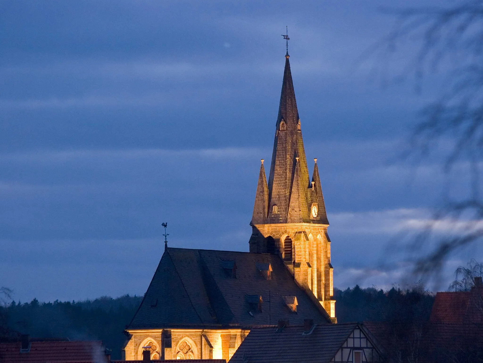 Photo showing: Evangelische Mengsberger Kirche