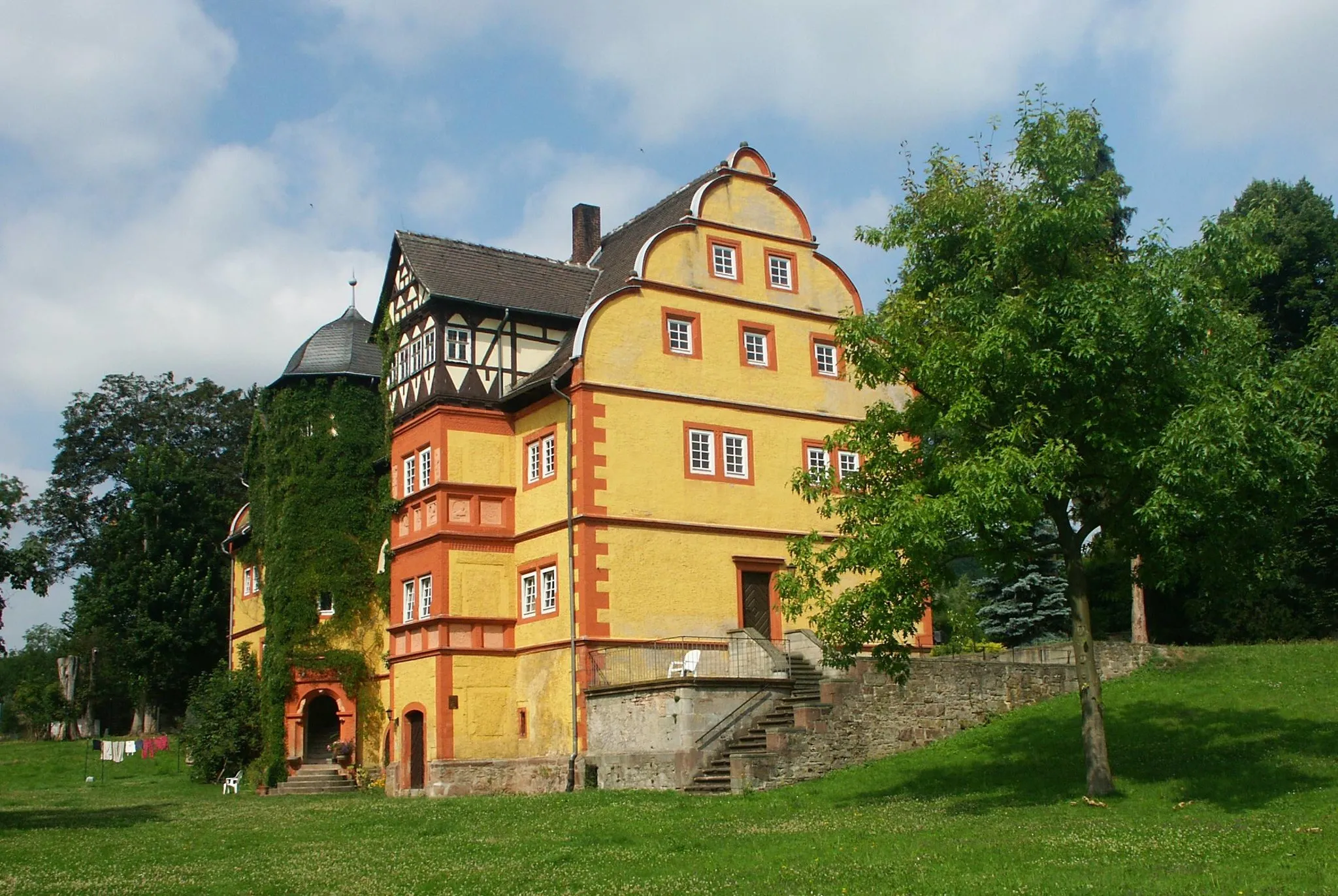 Photo showing: Das Geyso Schloss in Hohenroda-Mansbach