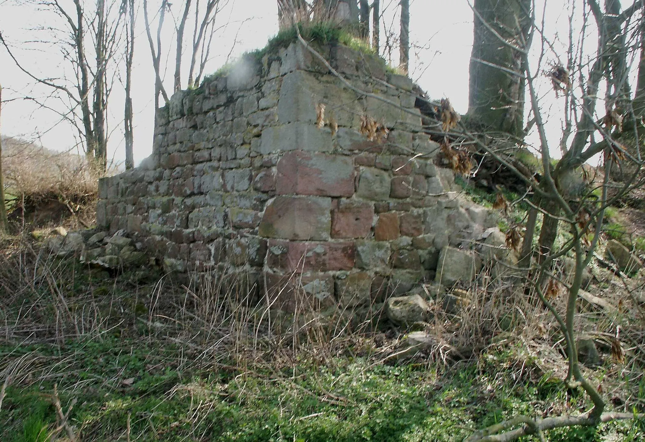 Photo showing: Mauerreste der Ruine Altwehrda