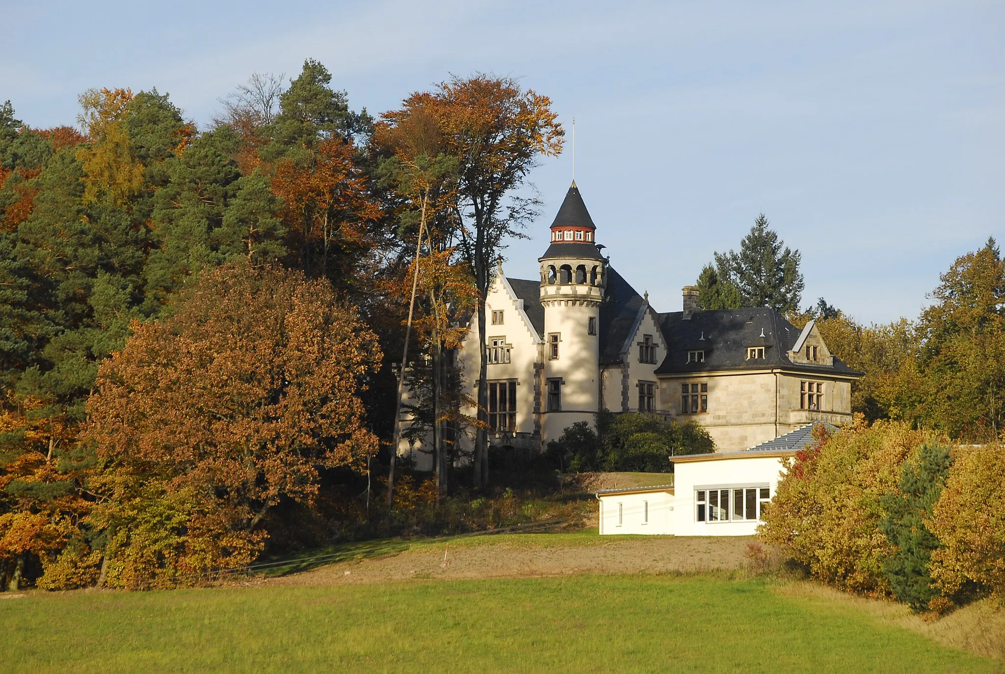 Photo showing: Blick auf das Schloss vom Lietz Internat Hohenwehrda
